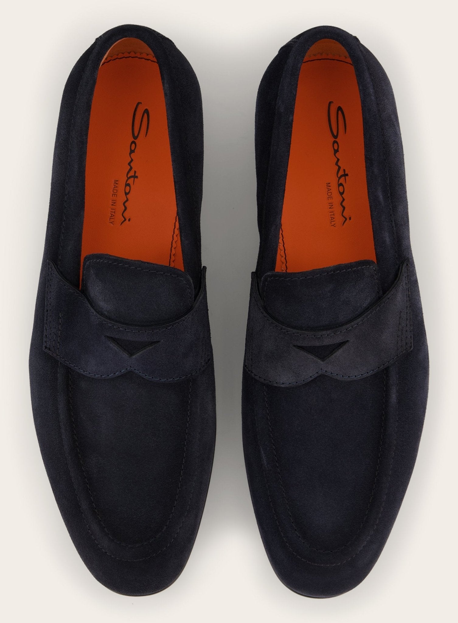 Suéde Carlos penny loafers | BLUE NAVY