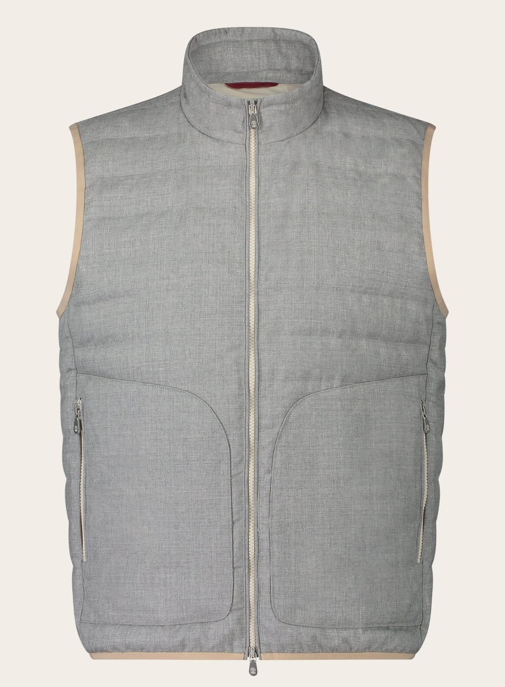 Bodywarmer van virgin wol | Grijs