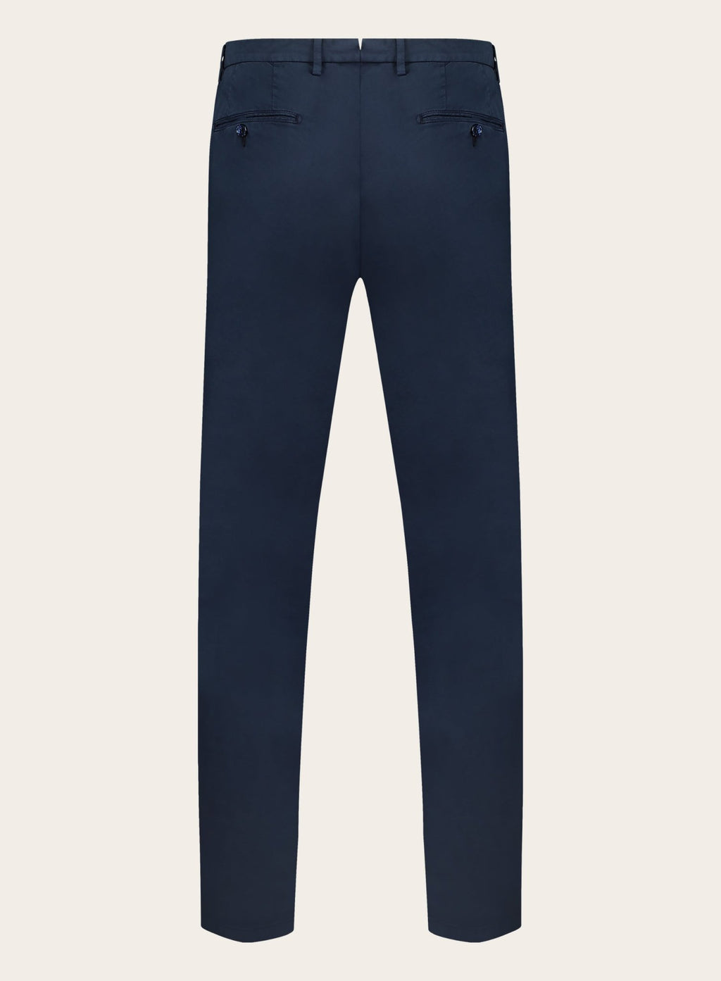 Slim-fit pantalon van katoen | BLUE NAVY