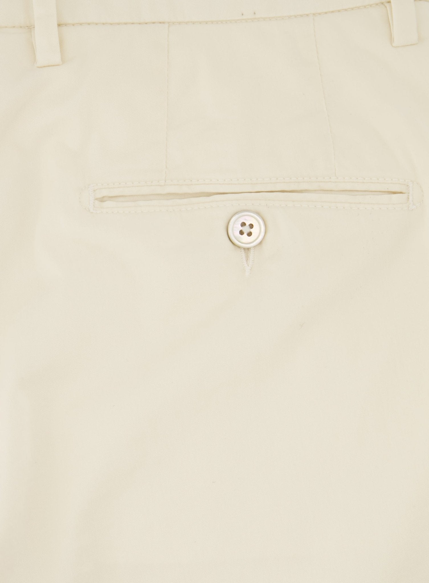 Slim-fit pantalon van katoen | Wit