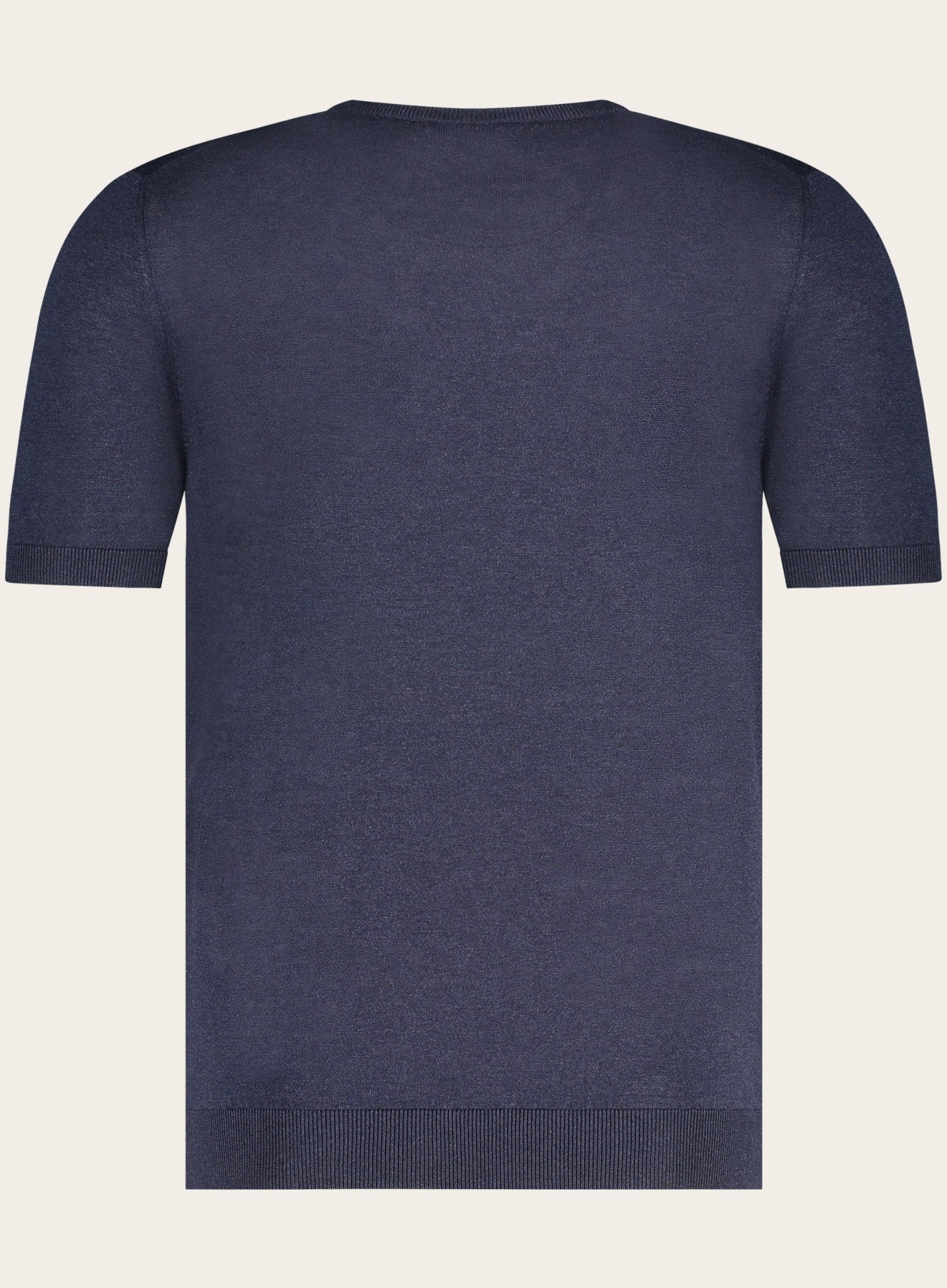 T-shirt van zijde | BLUE NAVY