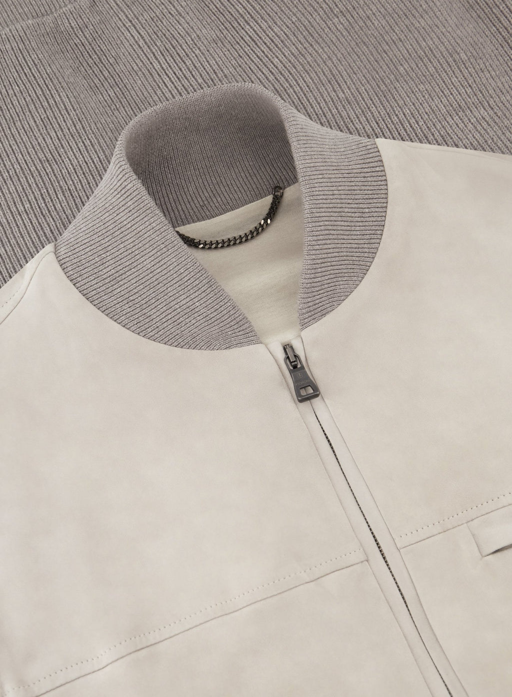 Bodywarmer van suède | L.BEIGE
