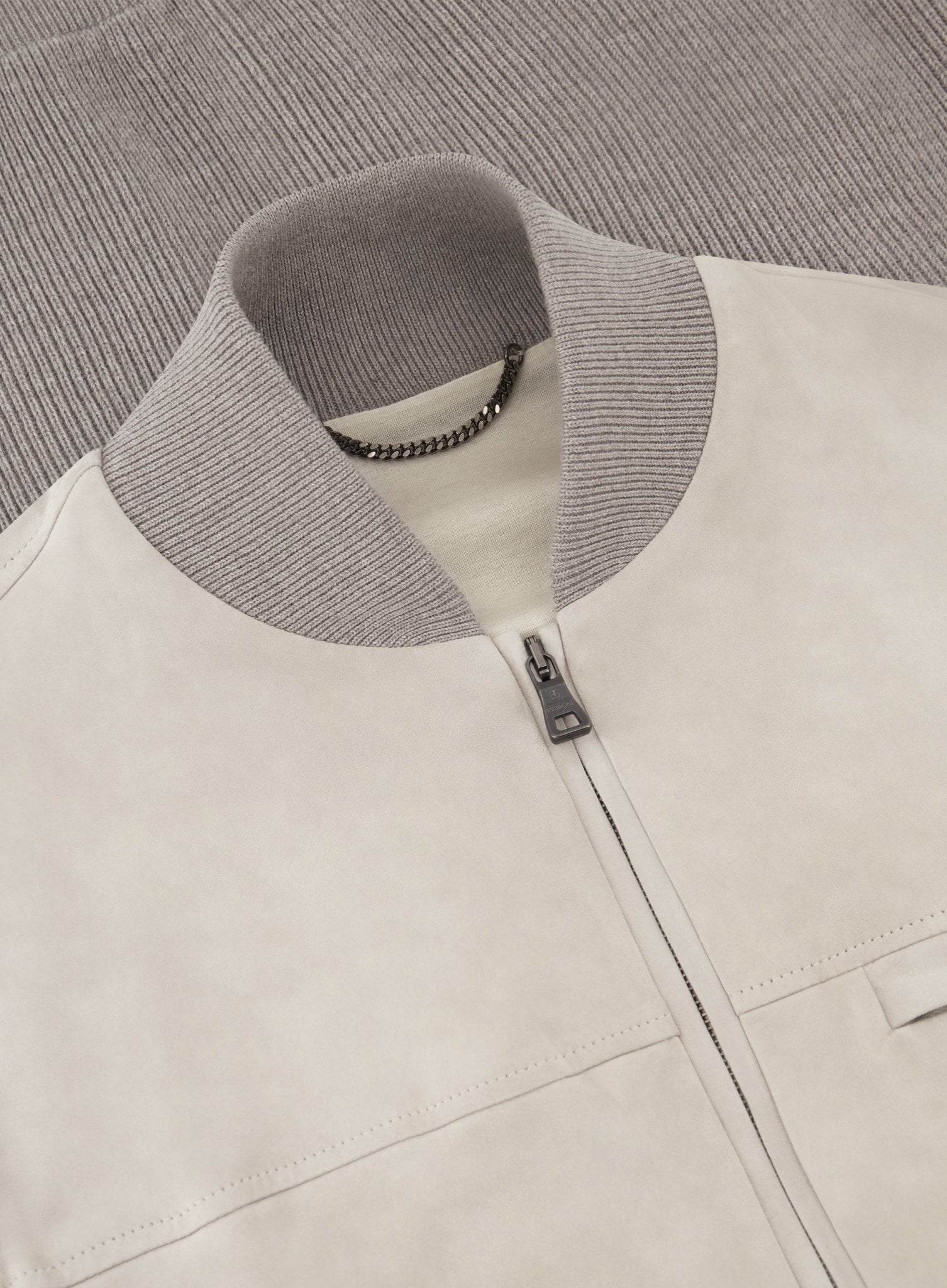 Bodywarmer van suède | L.BEIGE