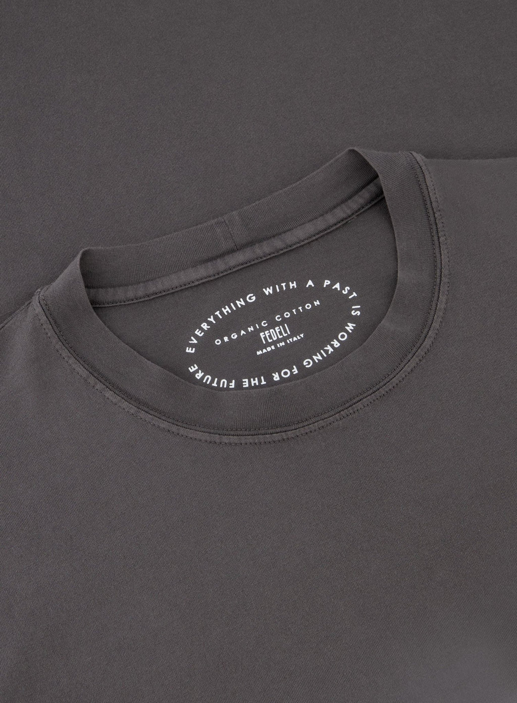 Crewneck T-shirt van katoen | Grijs