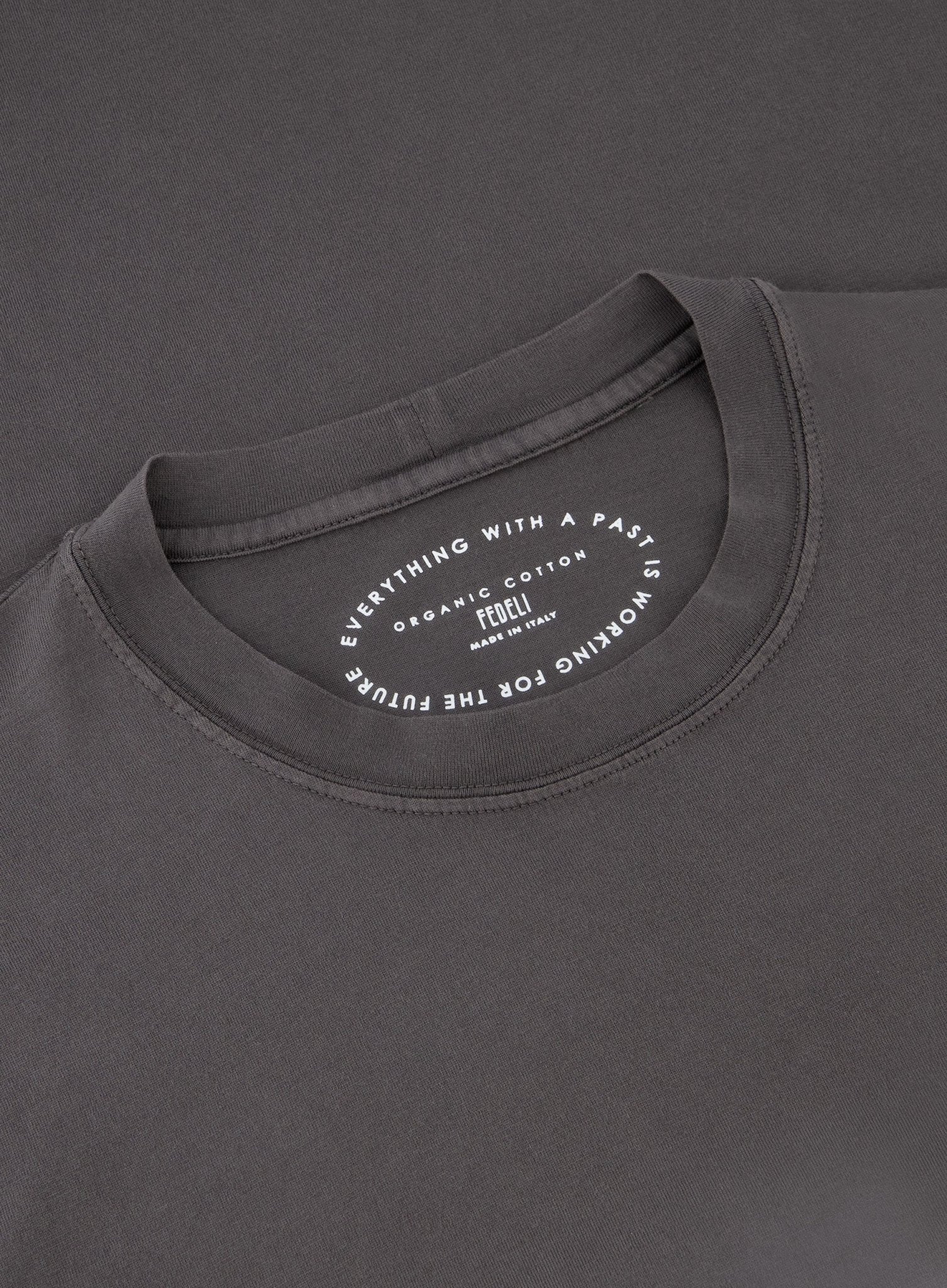 Crewneck T-shirt van katoen | Grijs