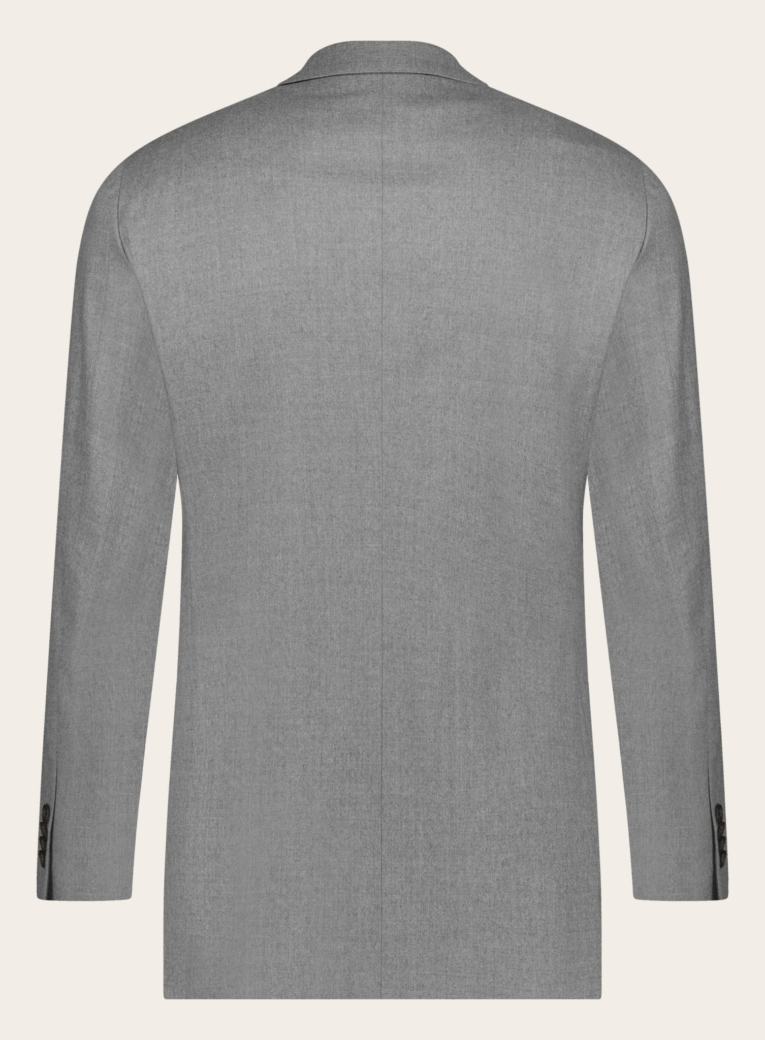 Slim-fit flanel pak | Grijs