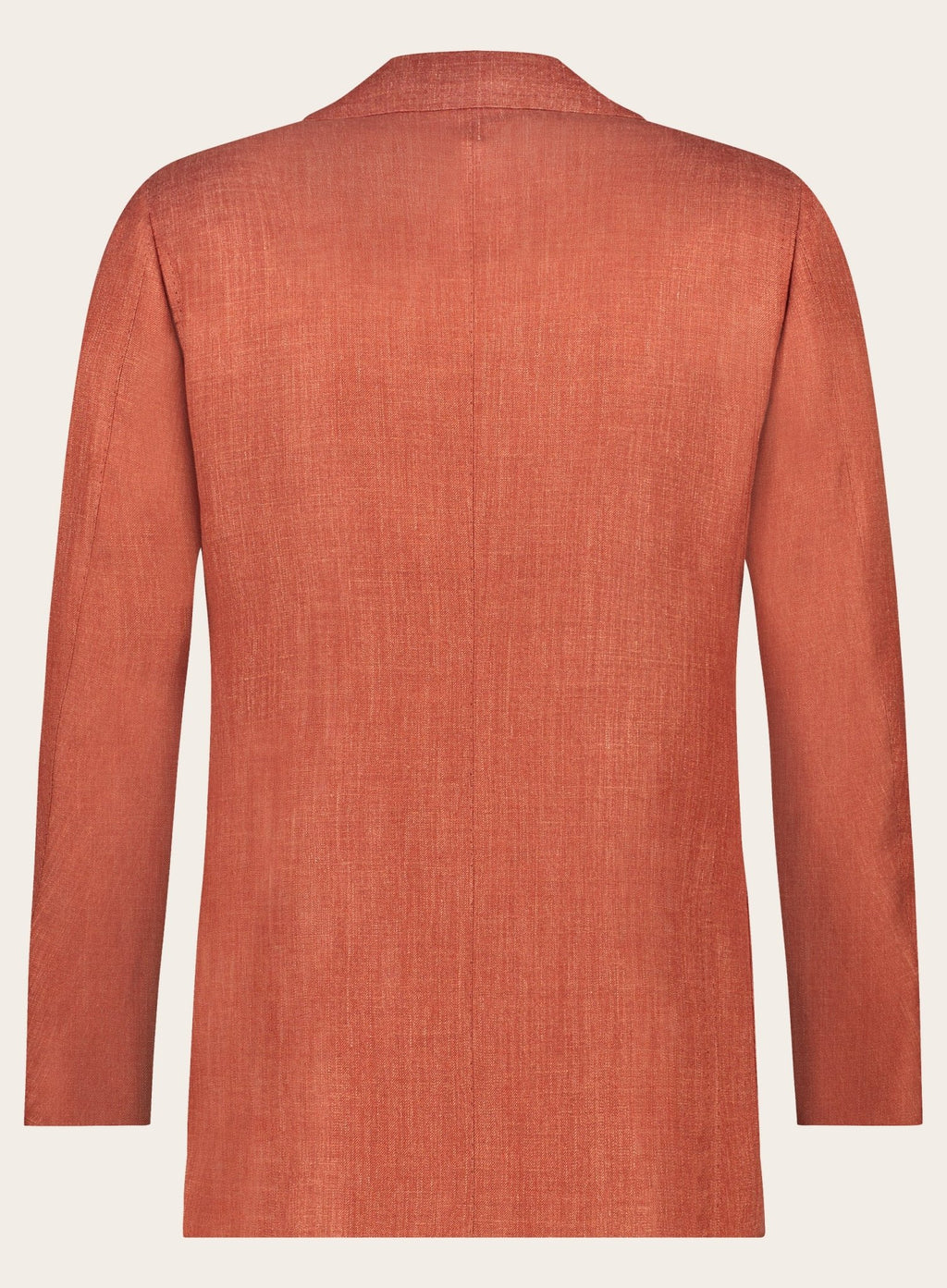 Handgemaakt jasje van cashmere en zijde | Roest