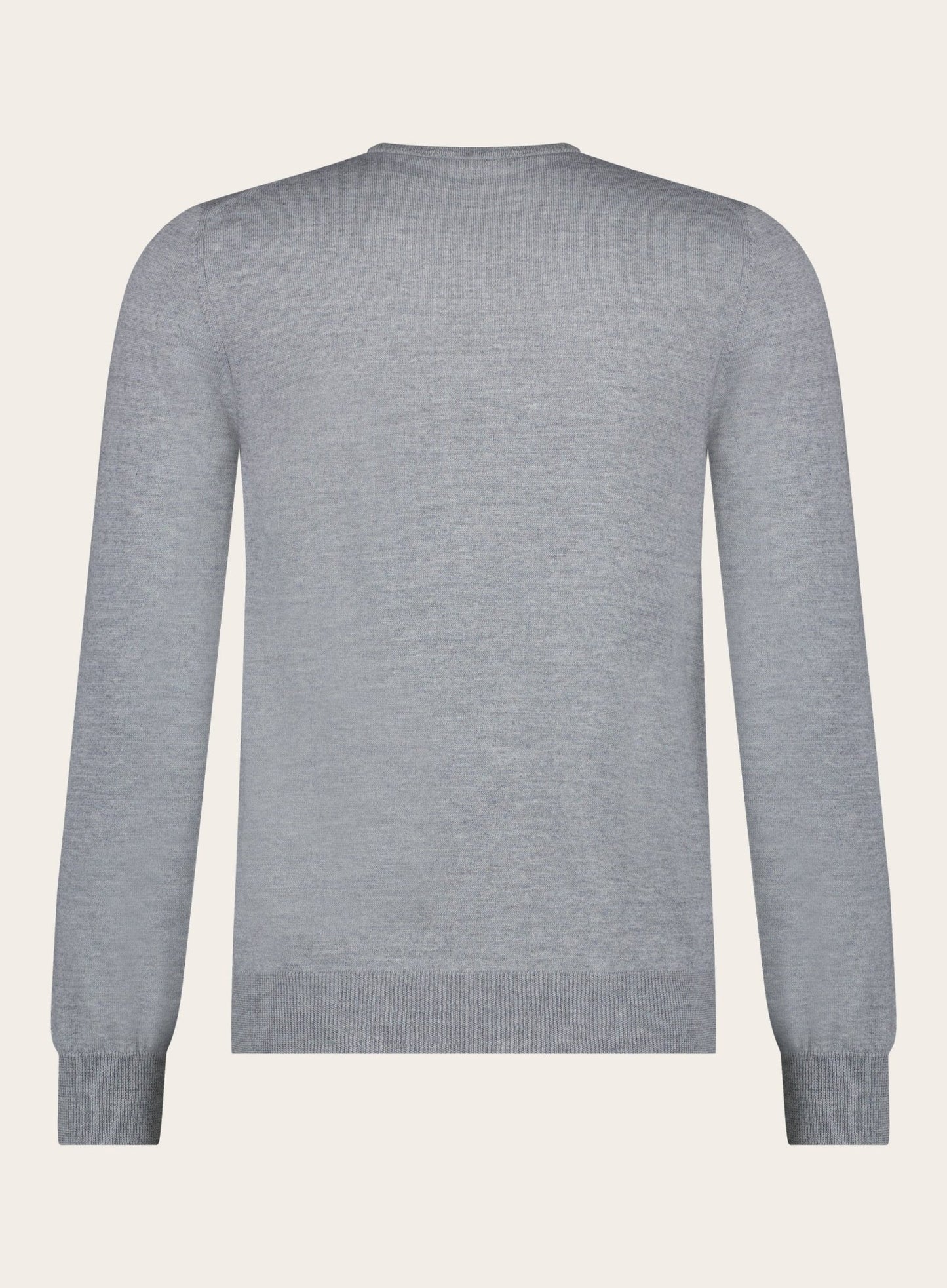 Virgin wollen ronde hals trui | Grijs