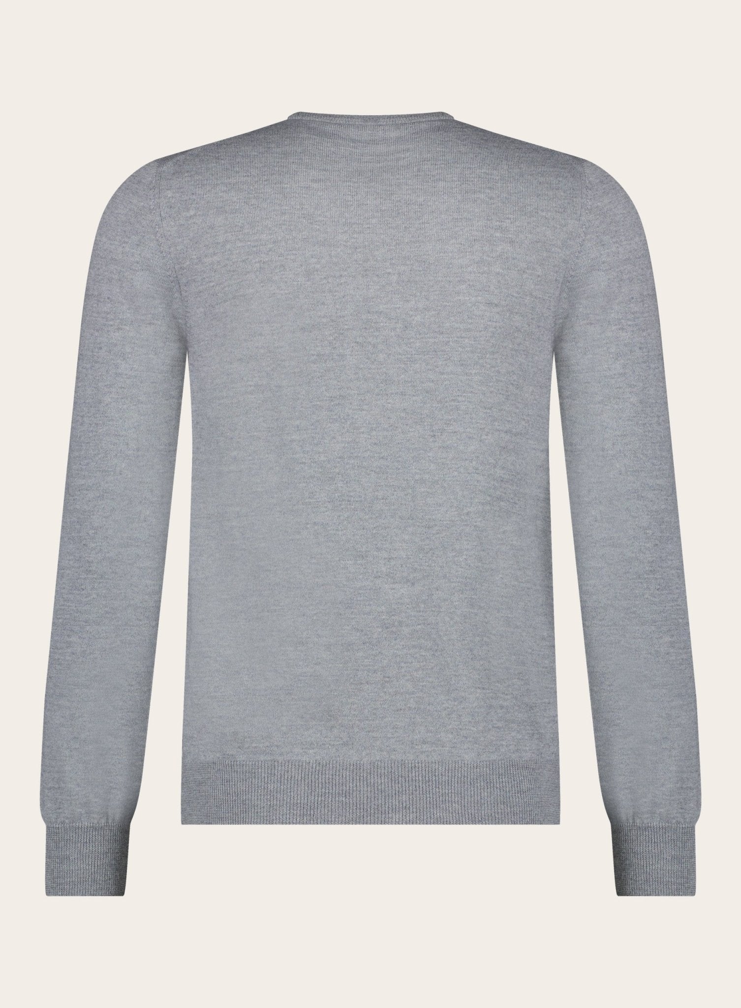 Virgin wollen ronde hals trui | Grijs