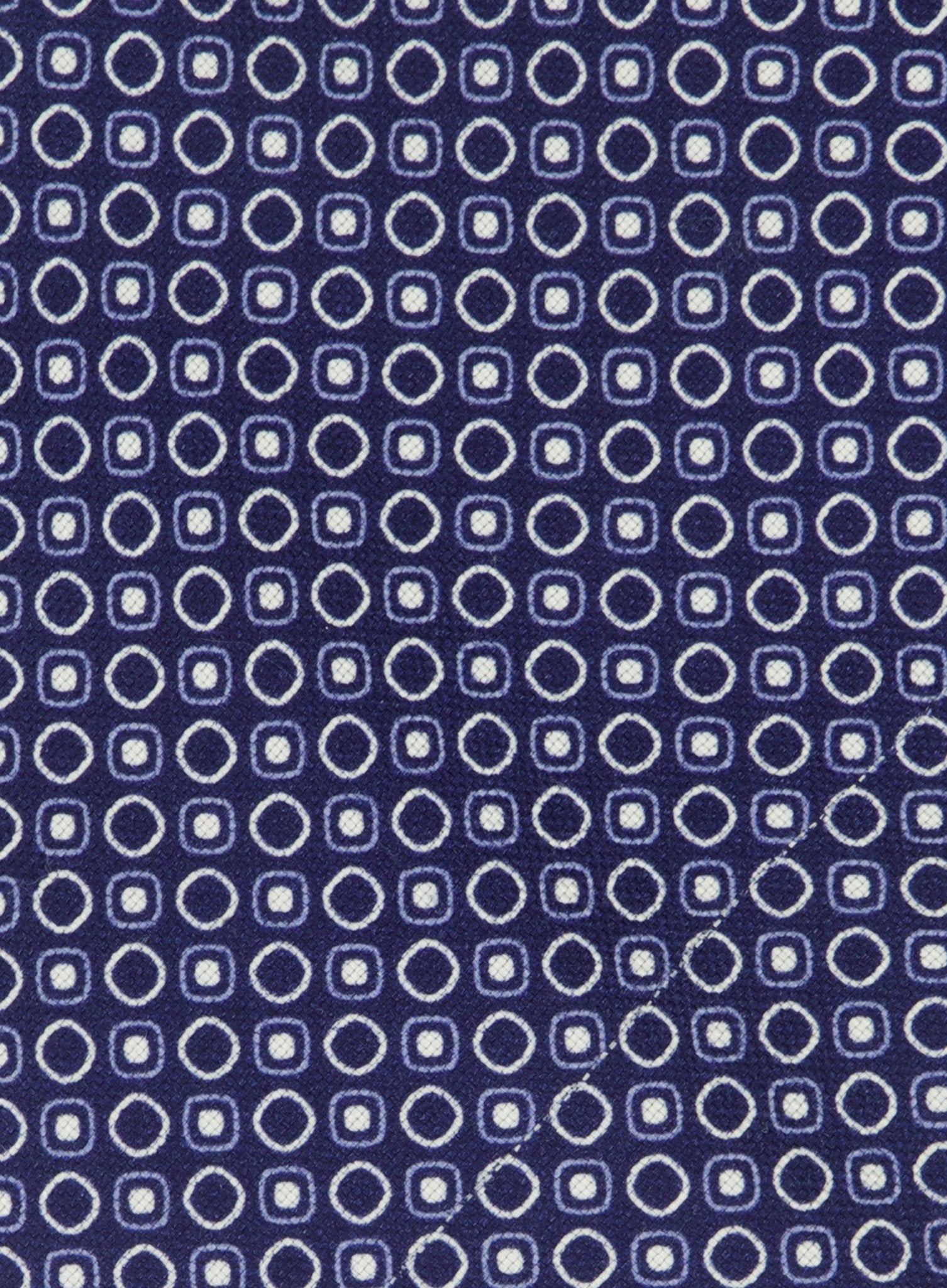 Stropdas met print van zijde | BLUE NAVY