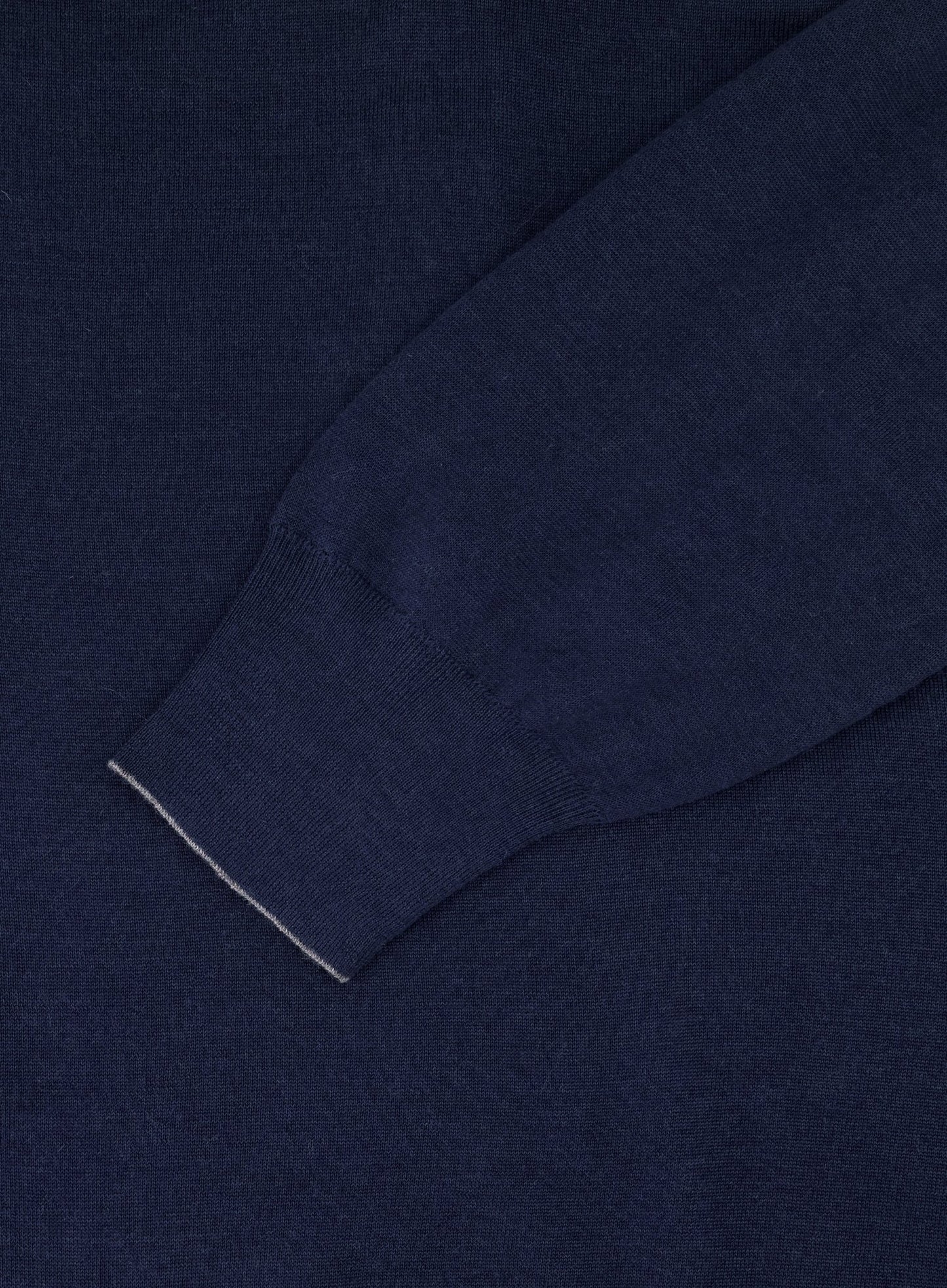 Poloshirt met lange mouwen van cashmere | Blauw