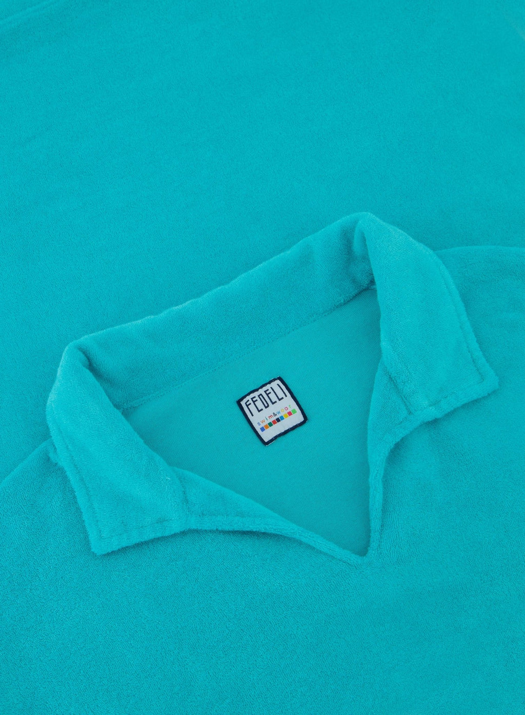 Poloshirt met lange mouwen van badstof | FULL_WIDTH | Turqoise