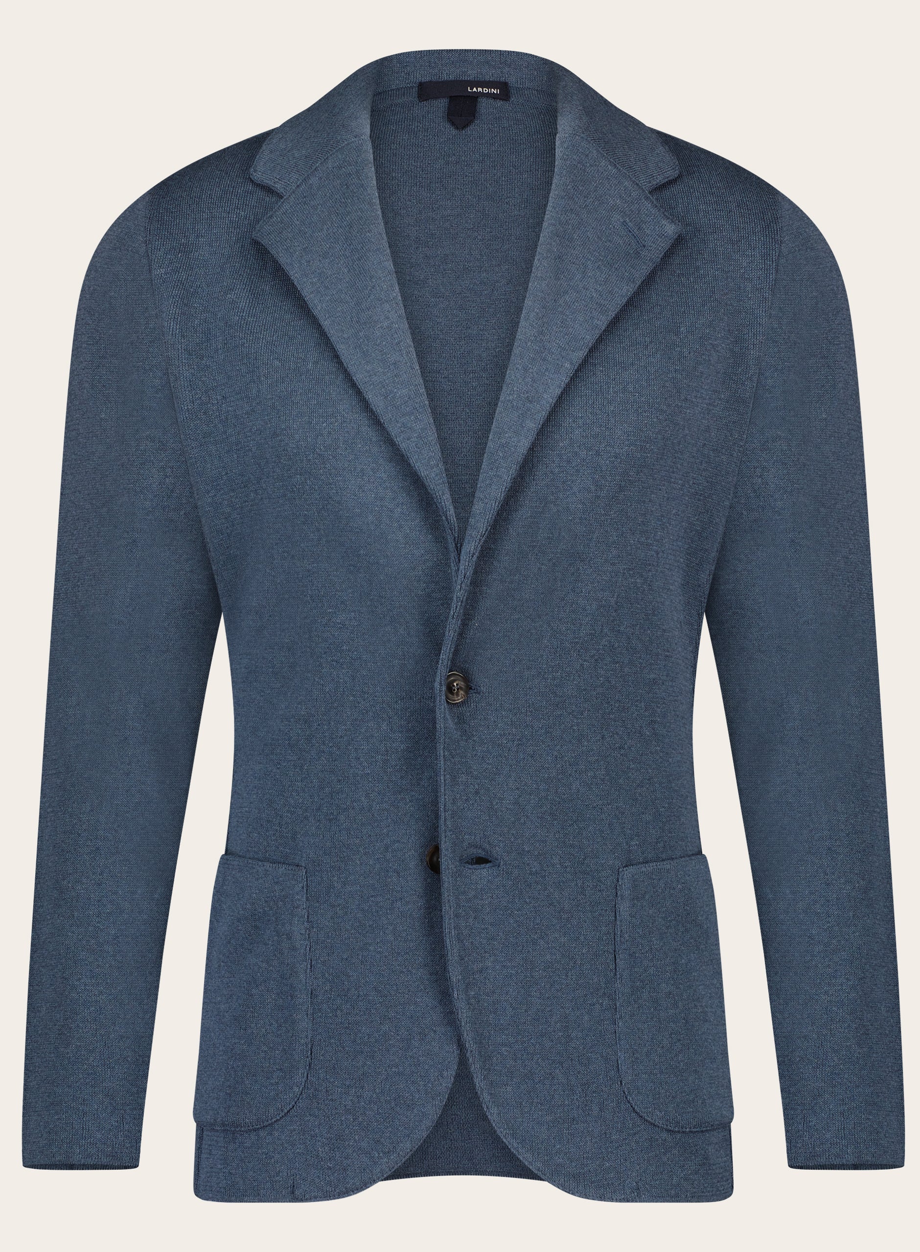 Slim-fit katoenen jasje | Blauw