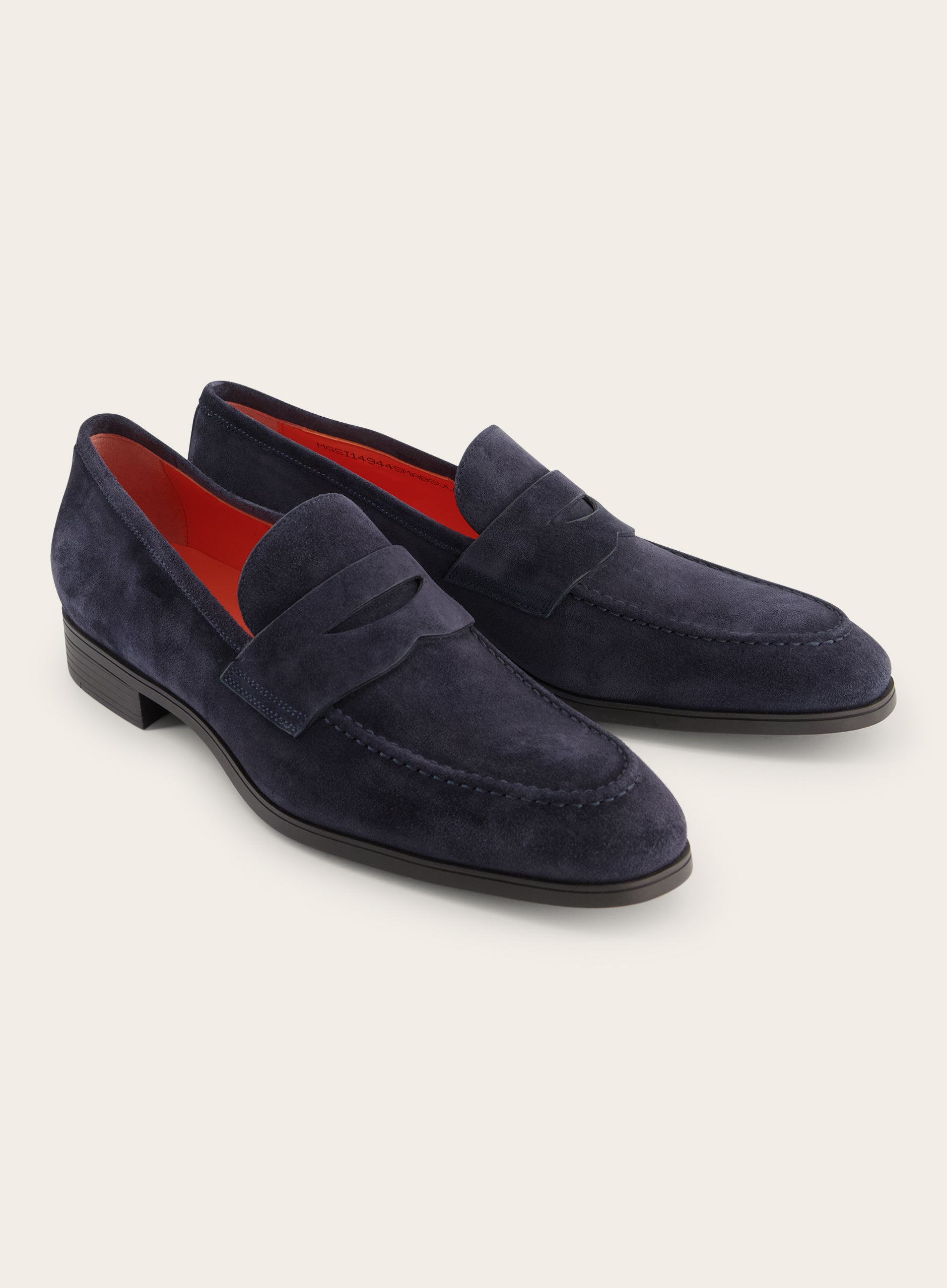 Suède penny loafers | BLUE NAVY