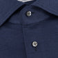 Regular-fit stretch piqué overhemd | BLUE NAVY