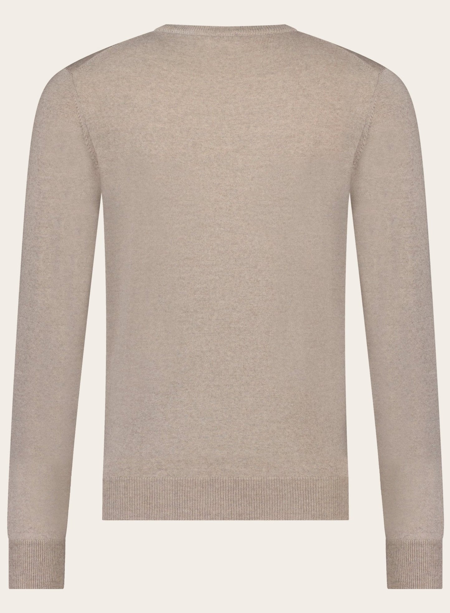 Virgin wollen ronde hals trui | Beige
