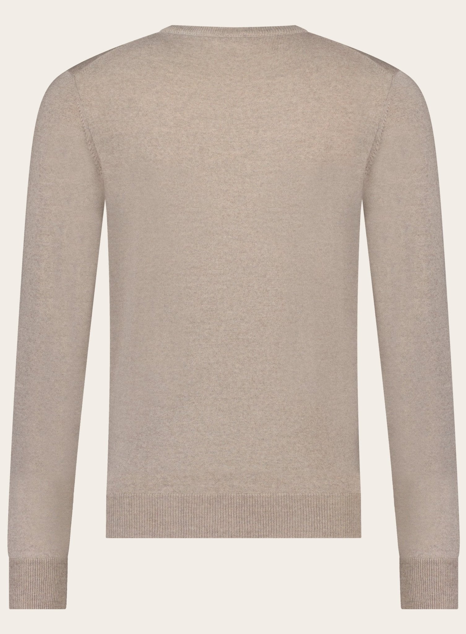Virgin wollen ronde hals trui | Beige