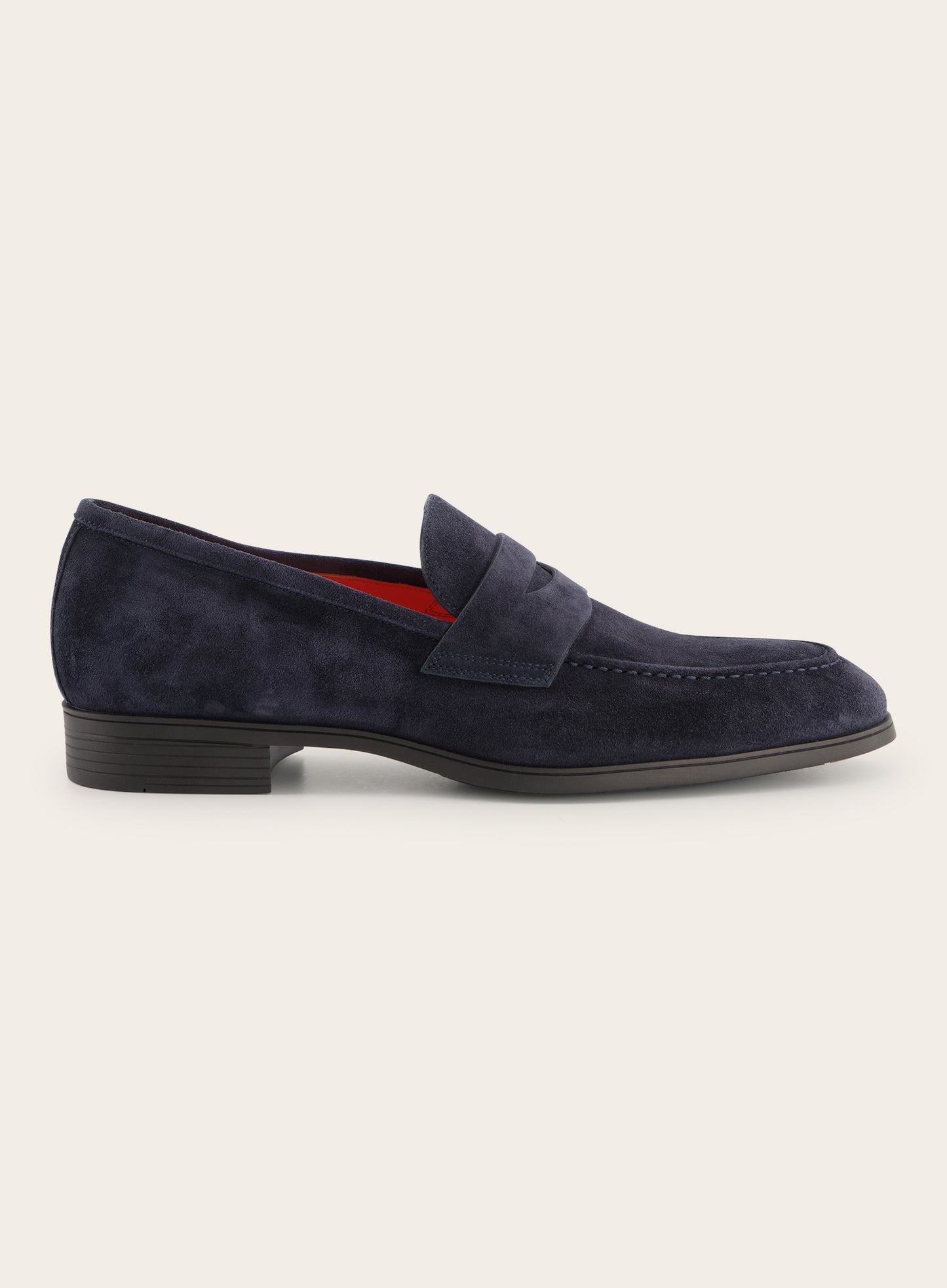 Suède penny loafers | BLUE NAVY