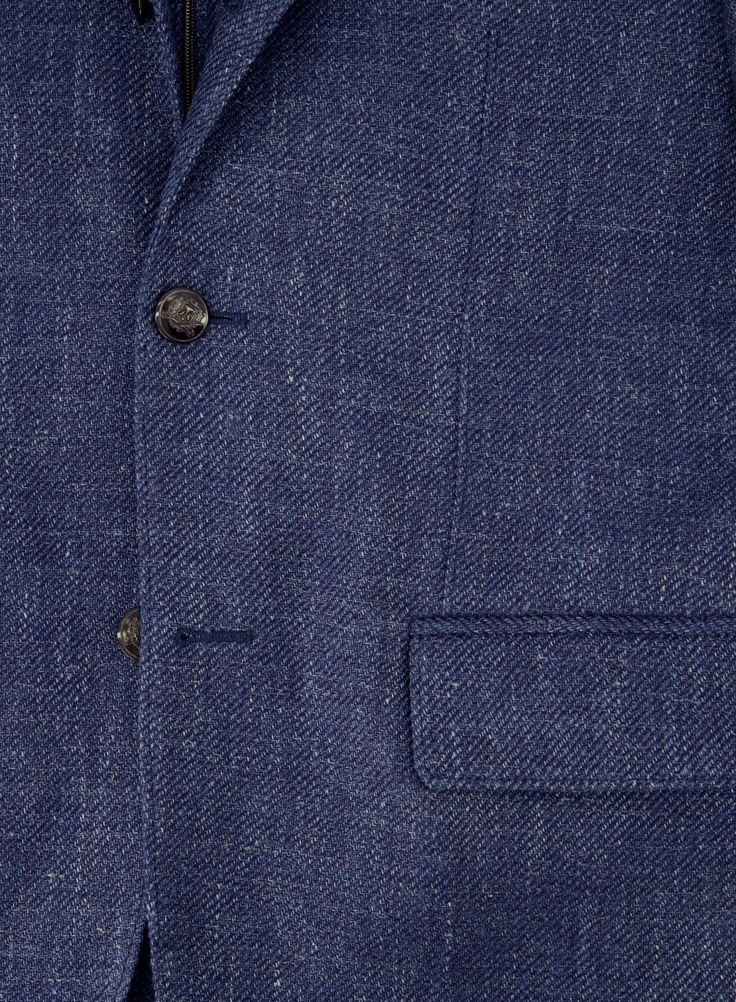 Jasje van wol met binnenwerk | FULL_WIDTH | Blauw
