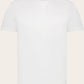 Slim-fit zijden-katoenen T-shirt | Wit