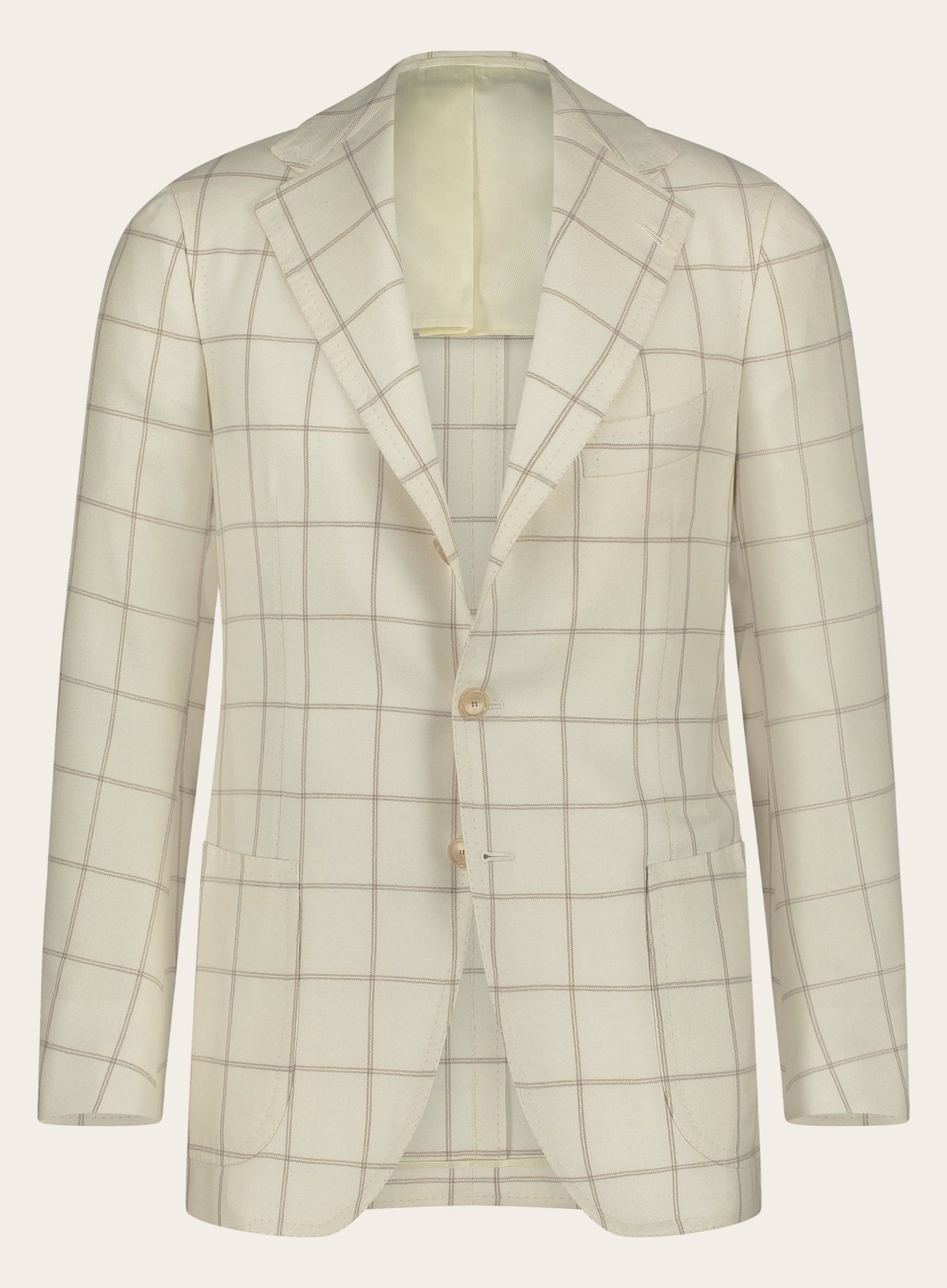 Handgemaakt glencheck jasje van cashmere | Off-White