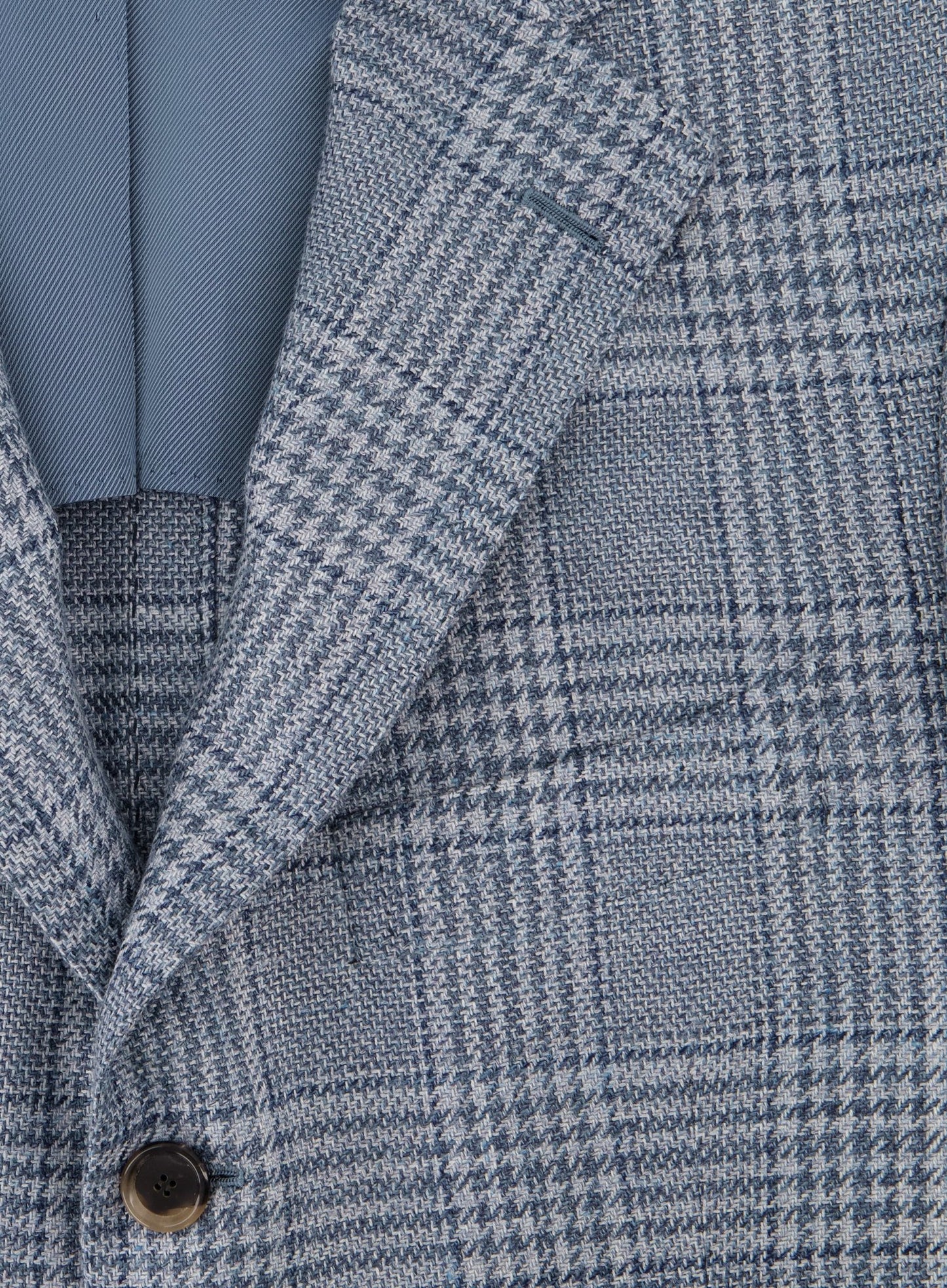 Handgemaakt glencheck jasje van wol | L.Blauw