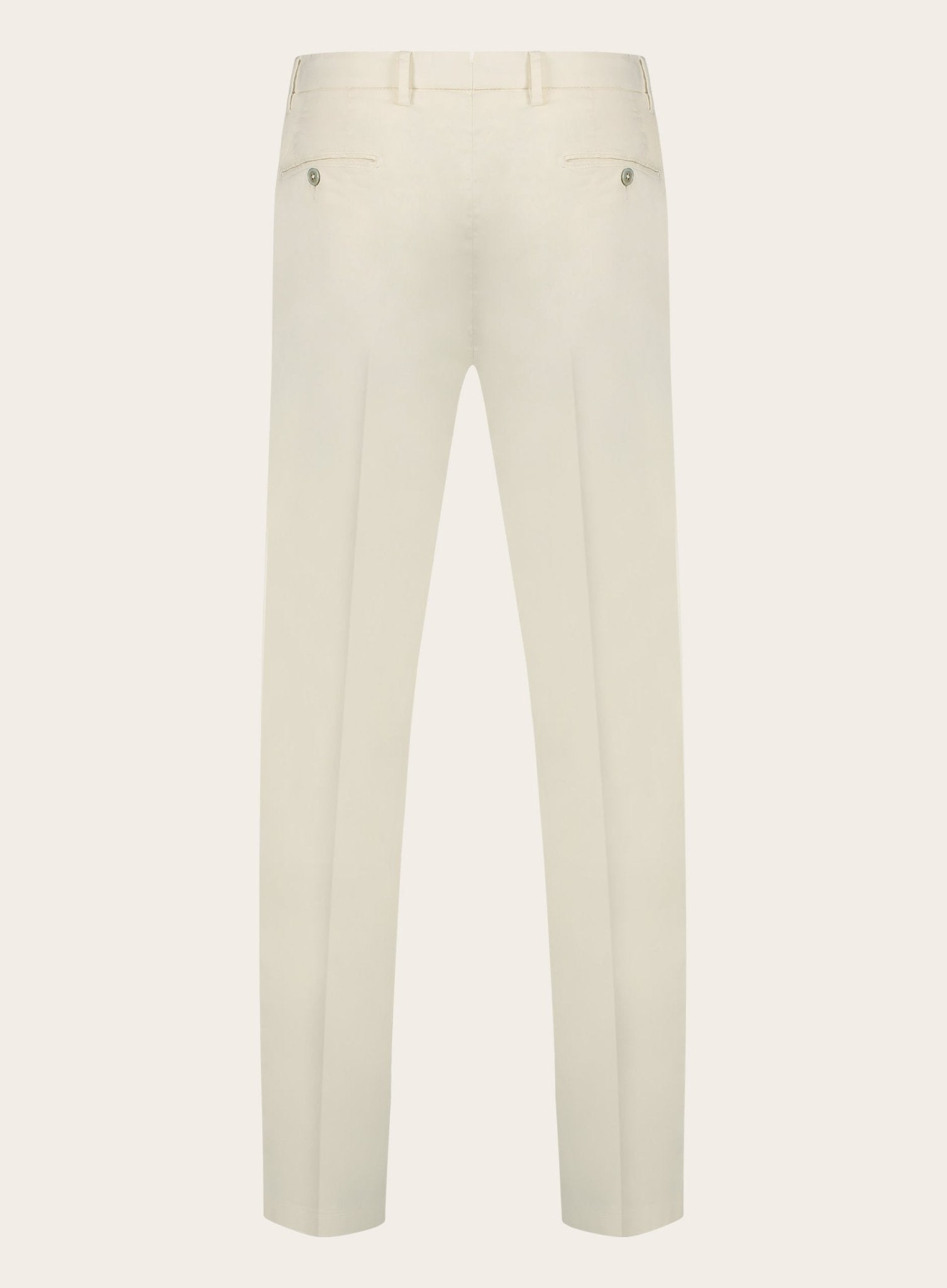 Slim-fit pantalon van katoen | Wit