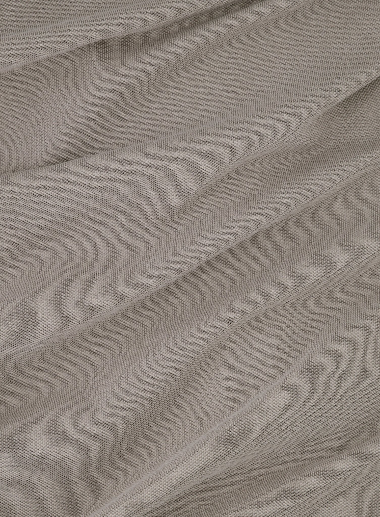 Poloshirt met lange mouwen van katoen | FULL_WIDTH | TAUPE