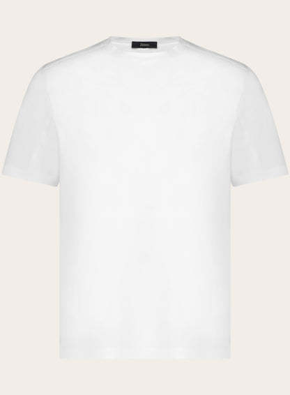 Regular-fit jersey stretch T-shirt | Wit