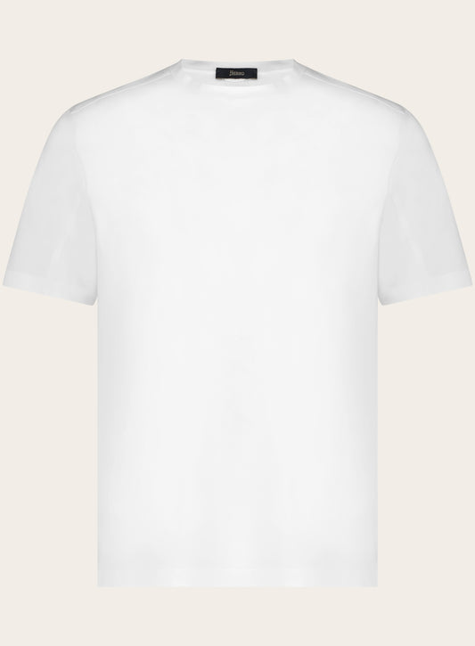 Regular-fit jersey stretch T-shirt | Wit