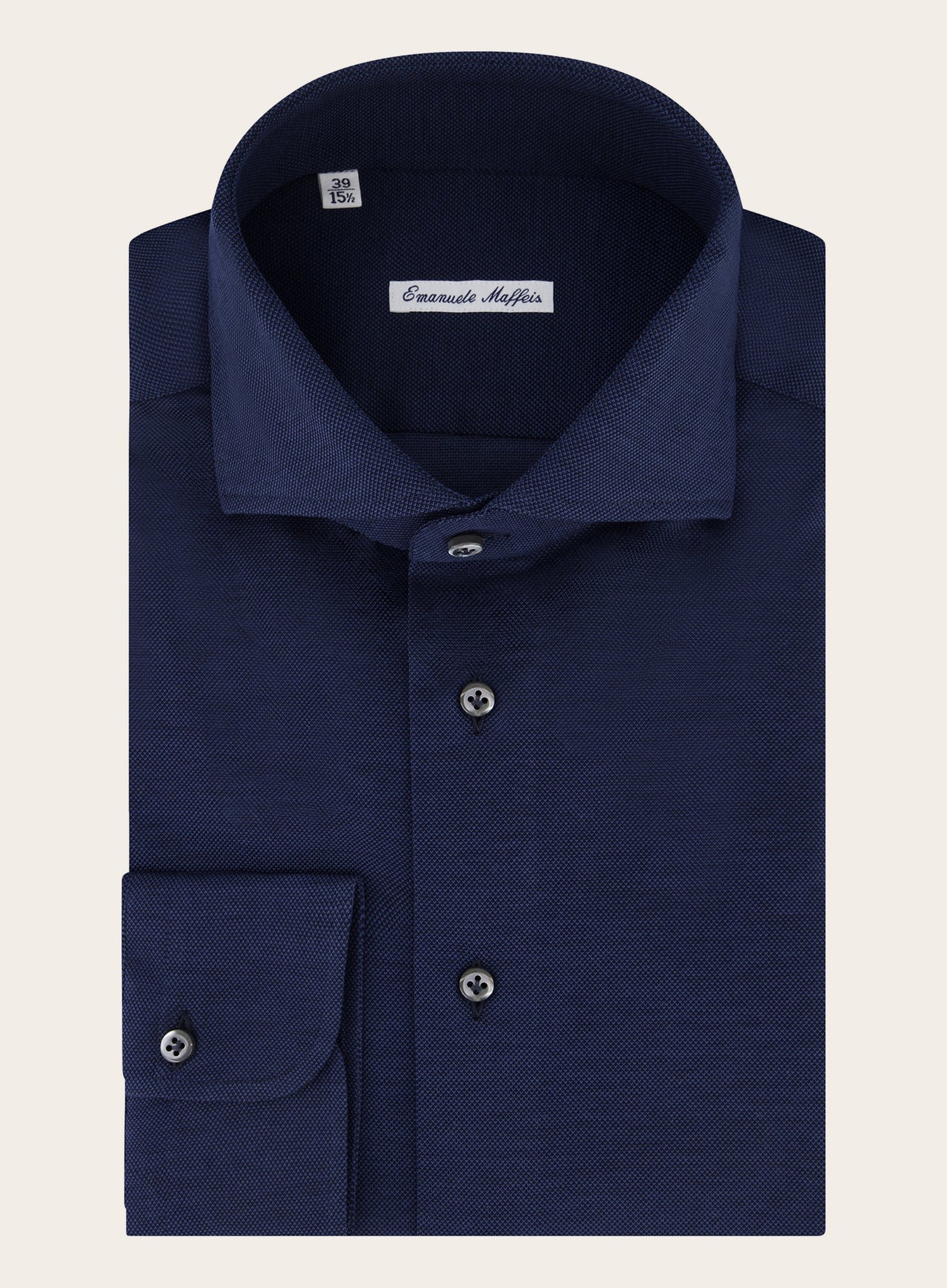 Slim-fit shirt van katoen | BLUE NAVY