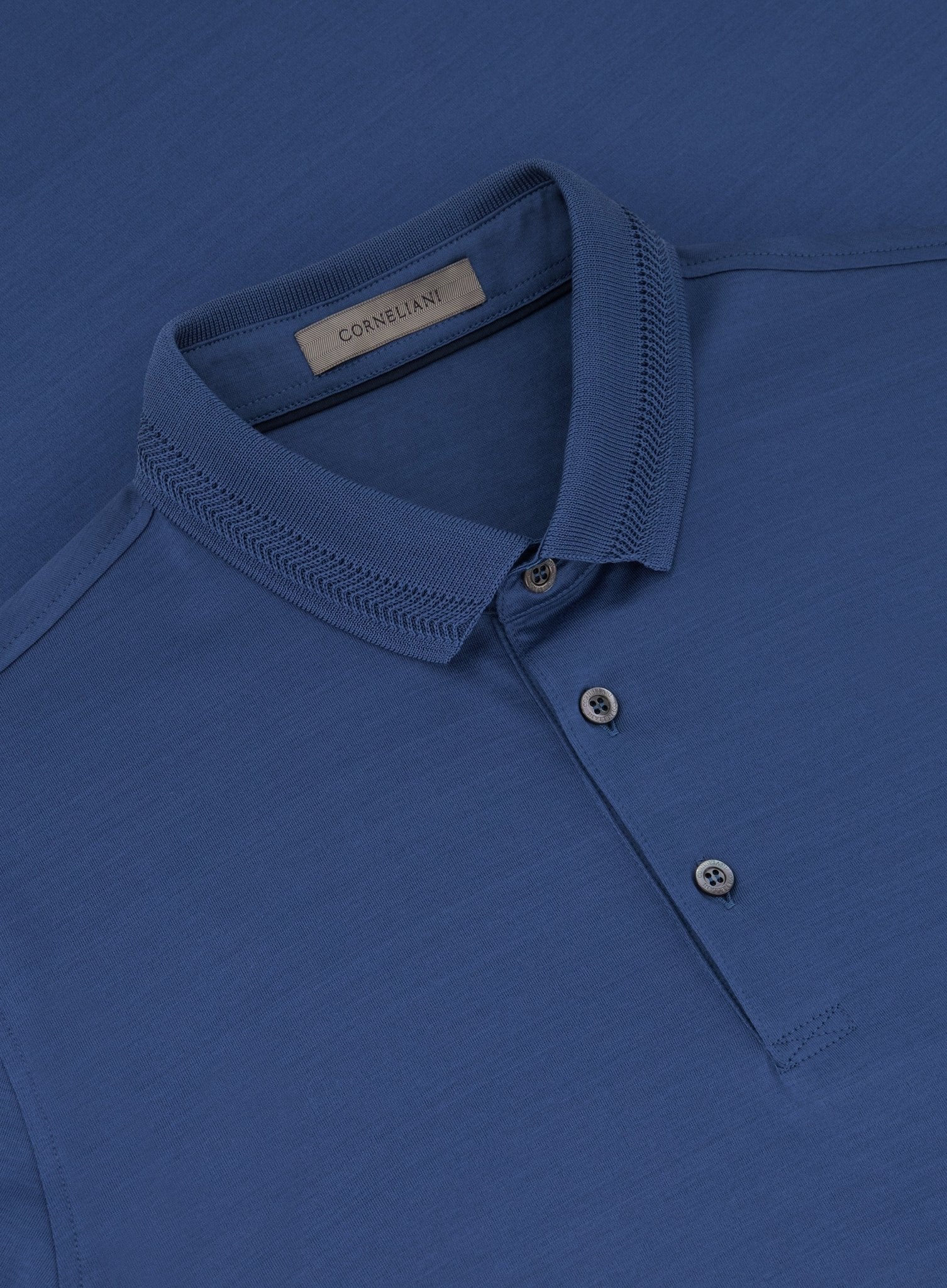Polo shirt met korte mouwen van katoen | Blauw