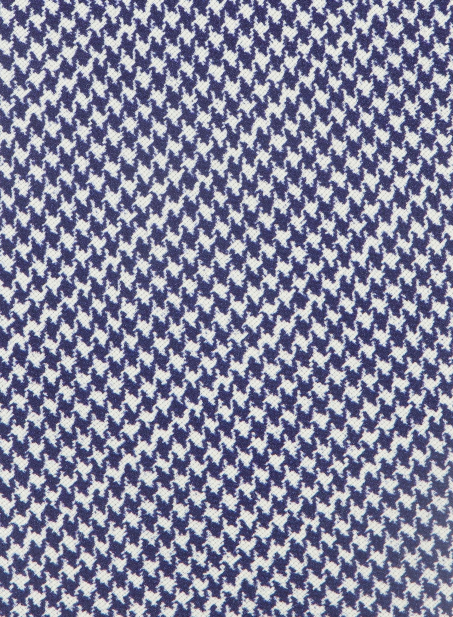 Pied-de-poule stropdas van zijde | BLUE NAVY