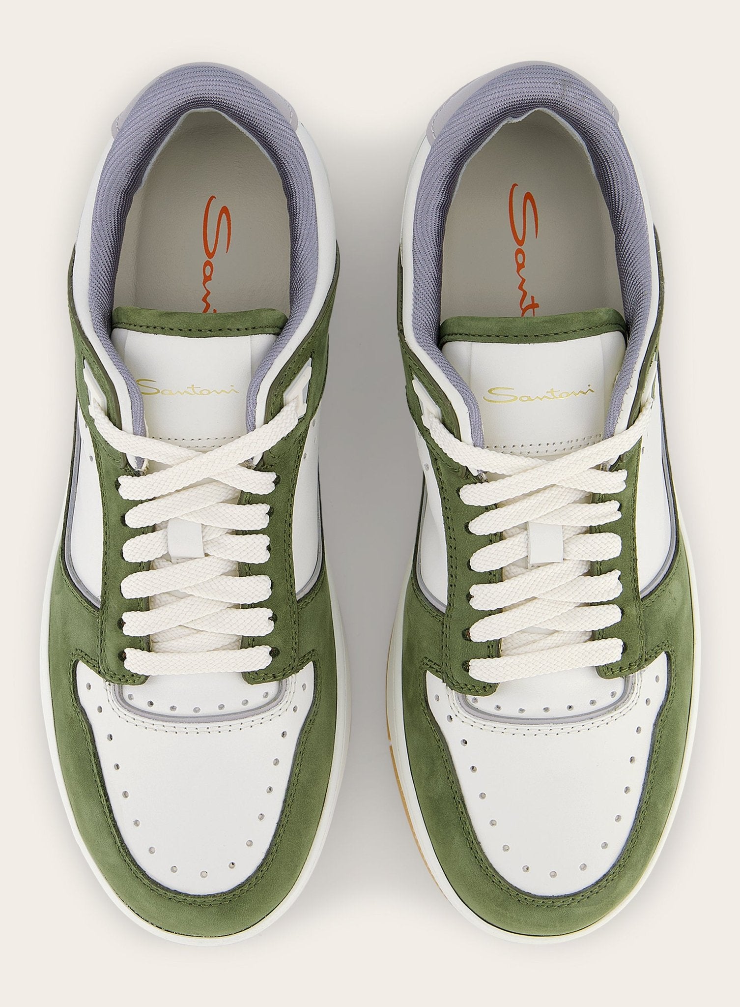 Sneakers van leer | Groen
