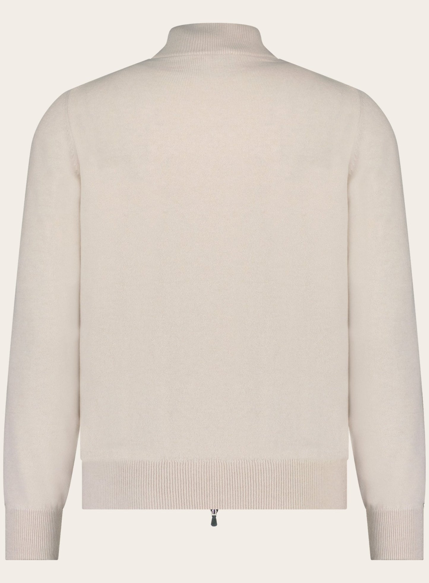 Slim-fit wollen zip jack | L.BEIGE