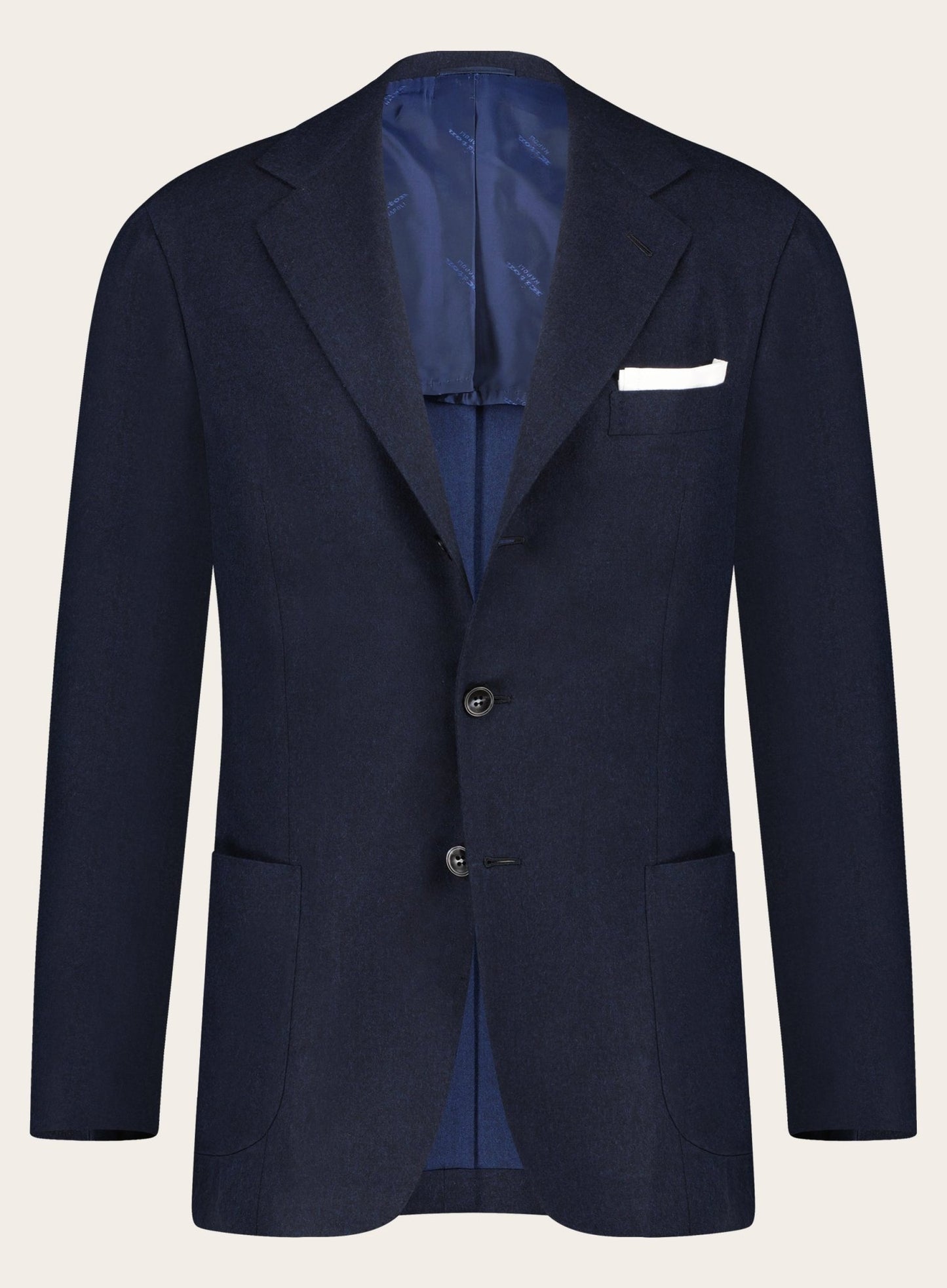 Slim-fit jasje van wol en cashmere | BLUE NAVY