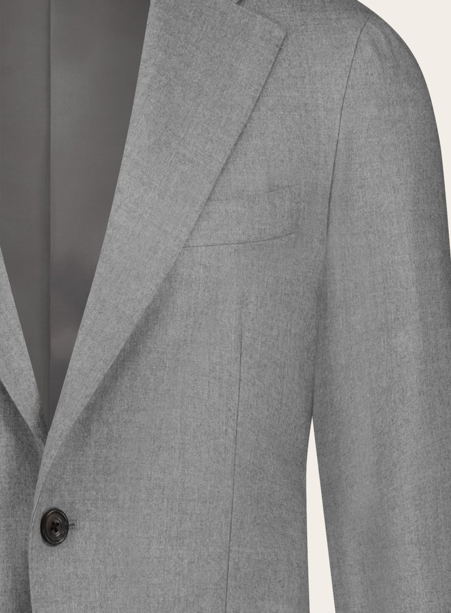 Slim-fit flanel pak | Grijs