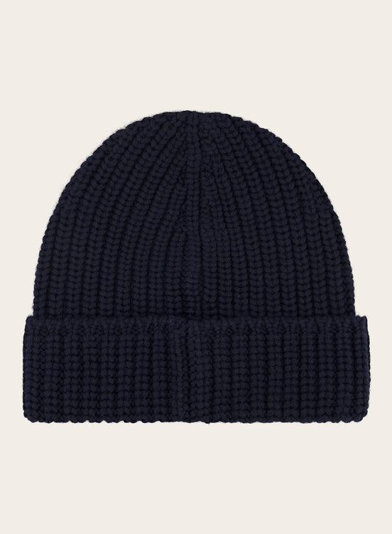 Virgin wollen beanie | BLUE NAVY