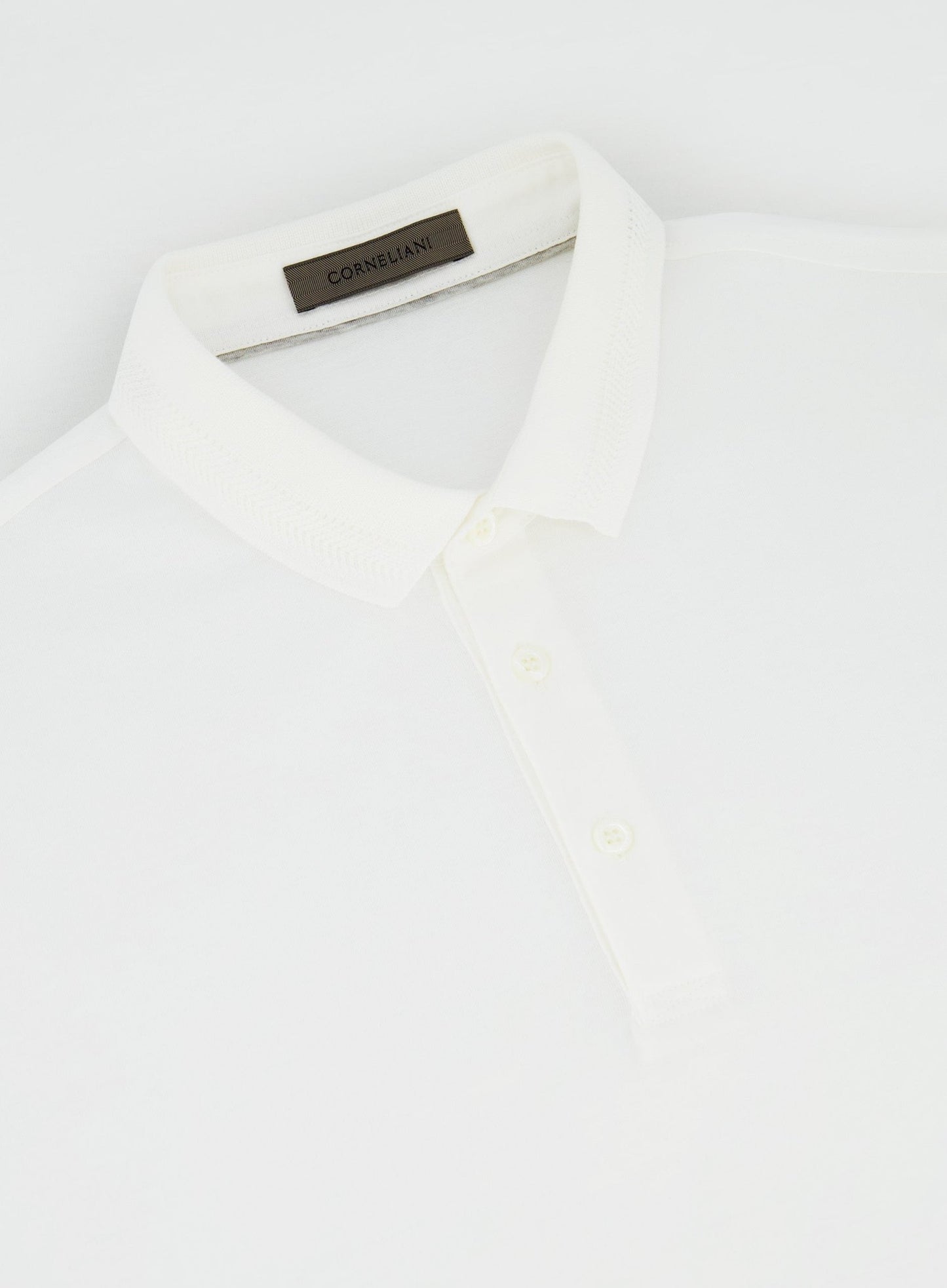 Polo shirt met korte mouwen van katoen | Wit