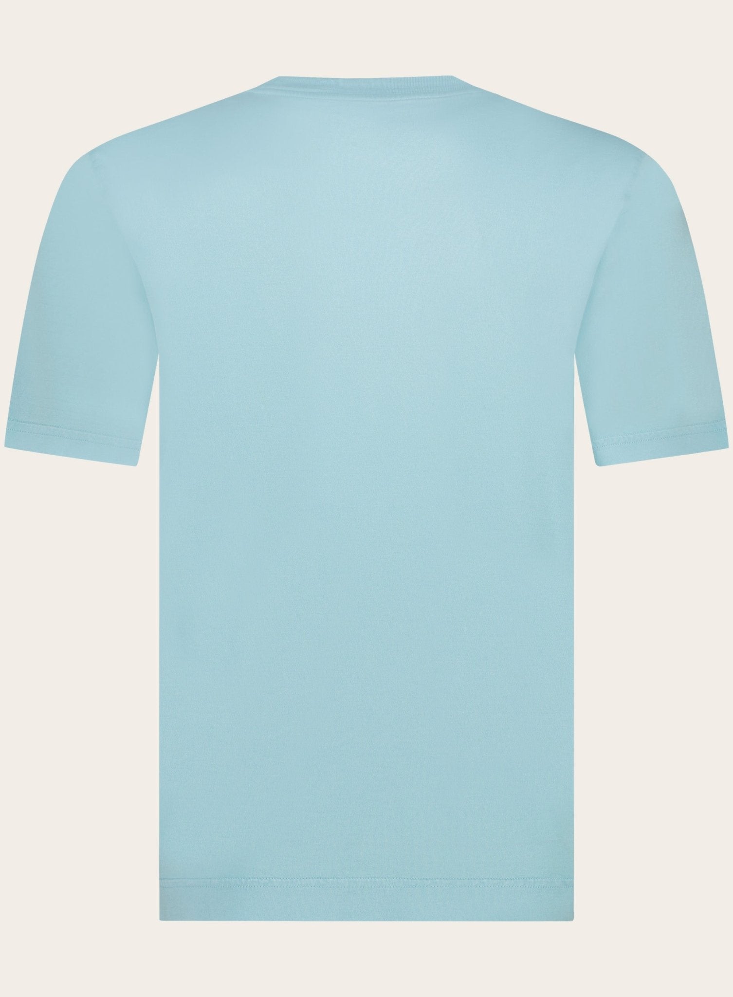 Crewneck T-shirt van katoen | Turqoise