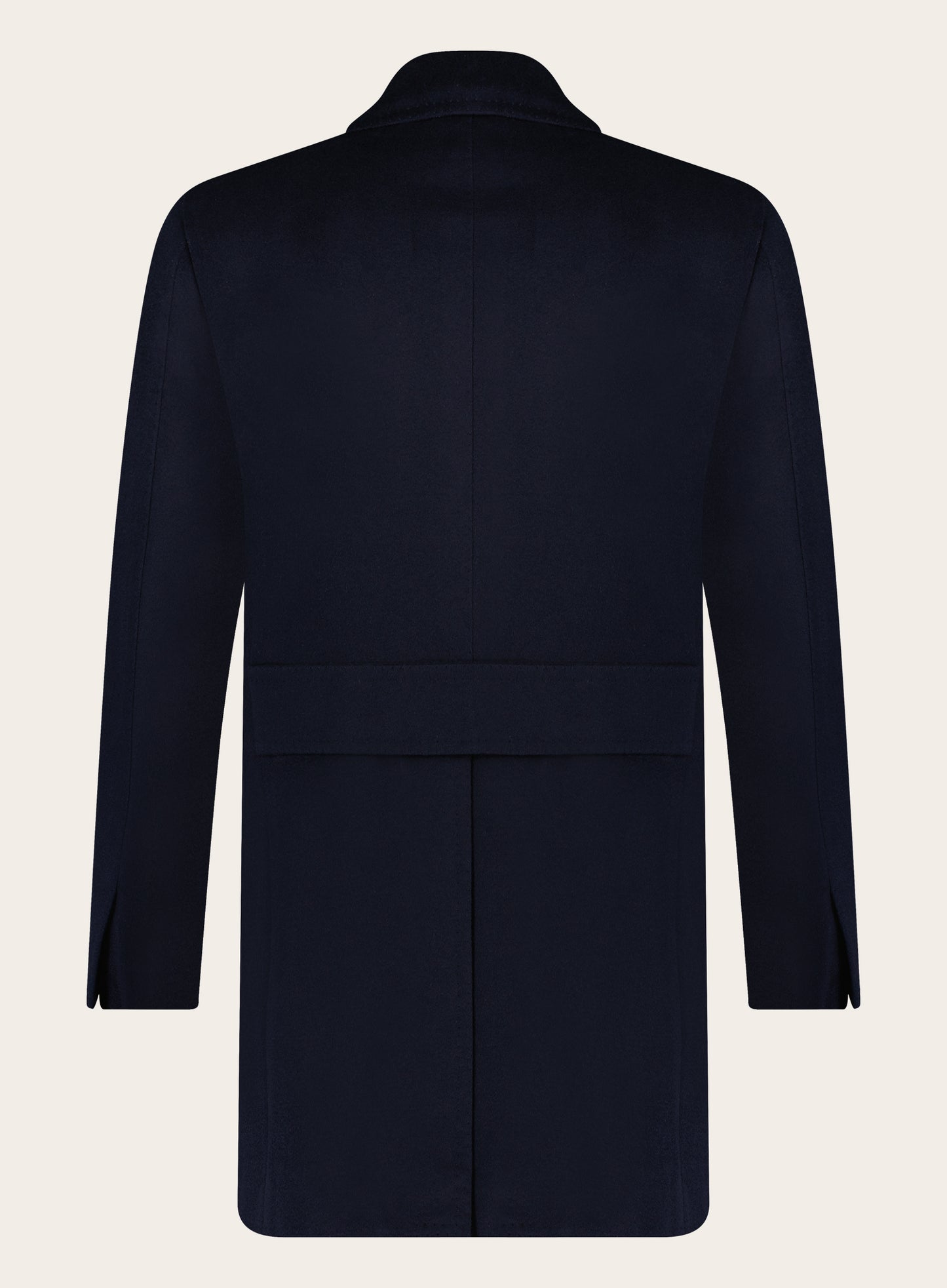 Handgemaakte cashmere mantel | BLUE NAVY