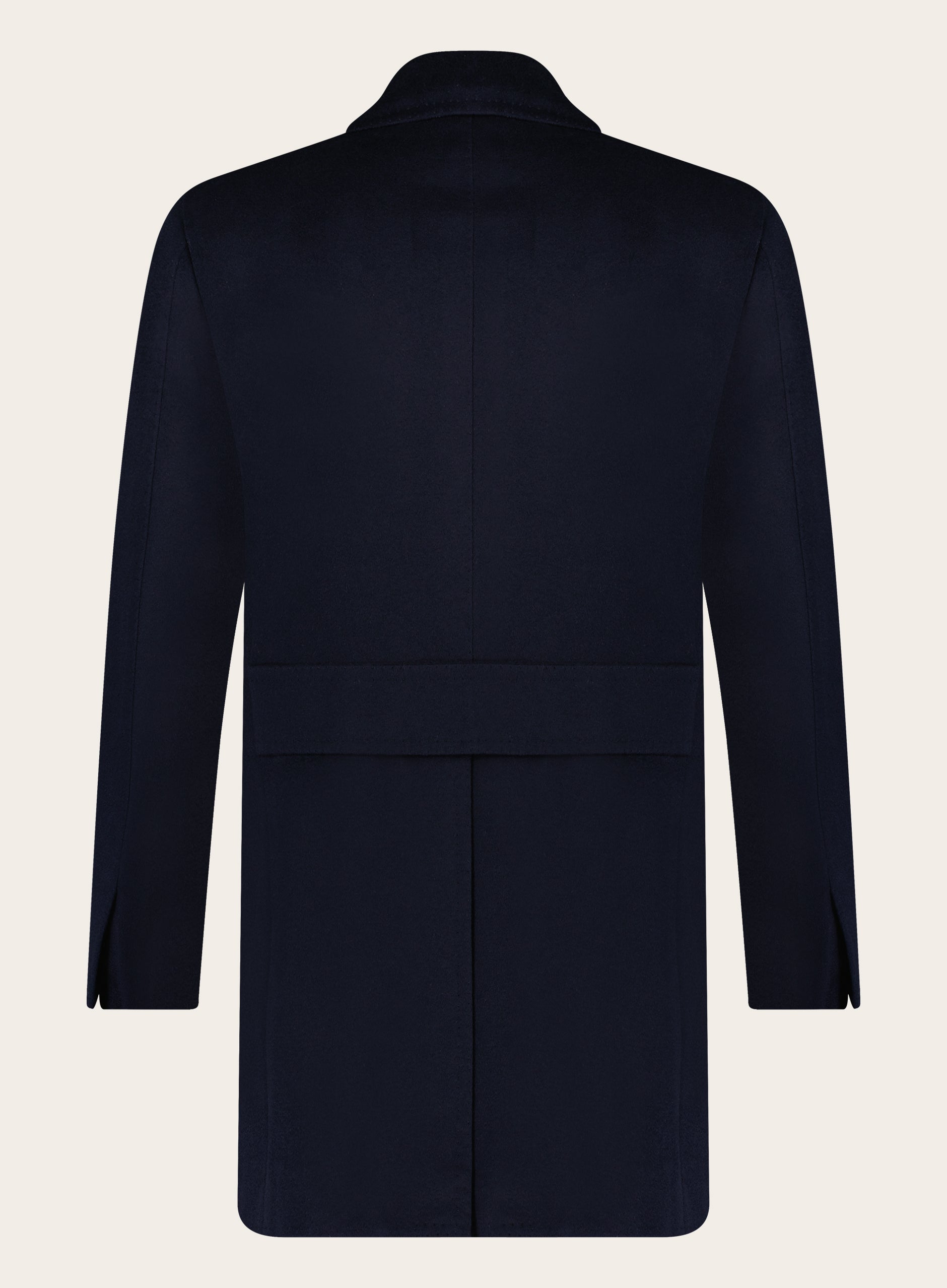 Handgemaakte cashmere mantel | BLUE NAVY