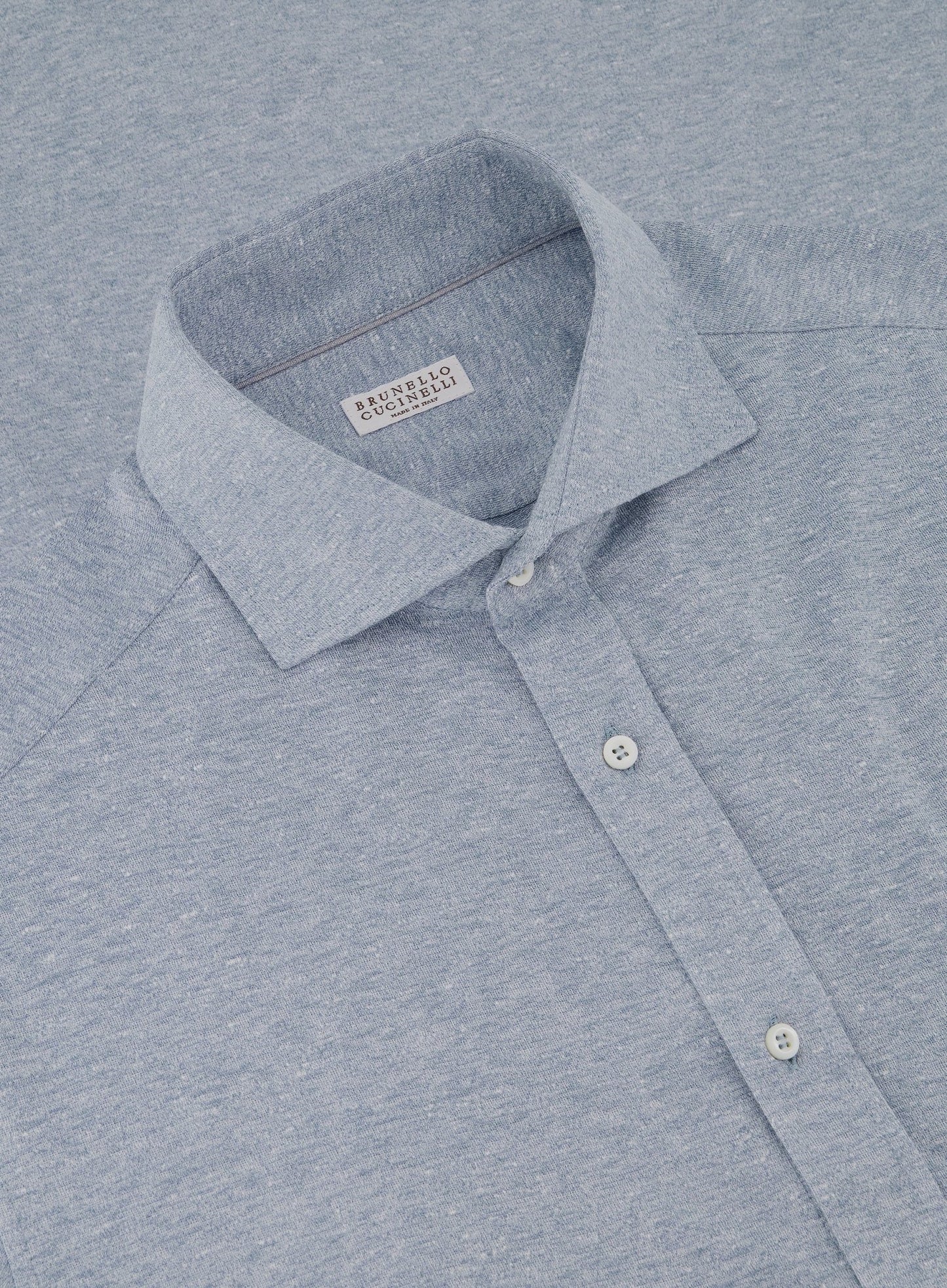 Shirt van linnen en katoen | L.Blauw