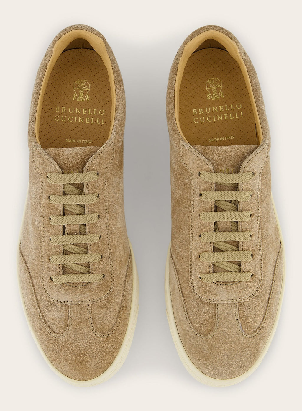 Sneakers van suède | Beige