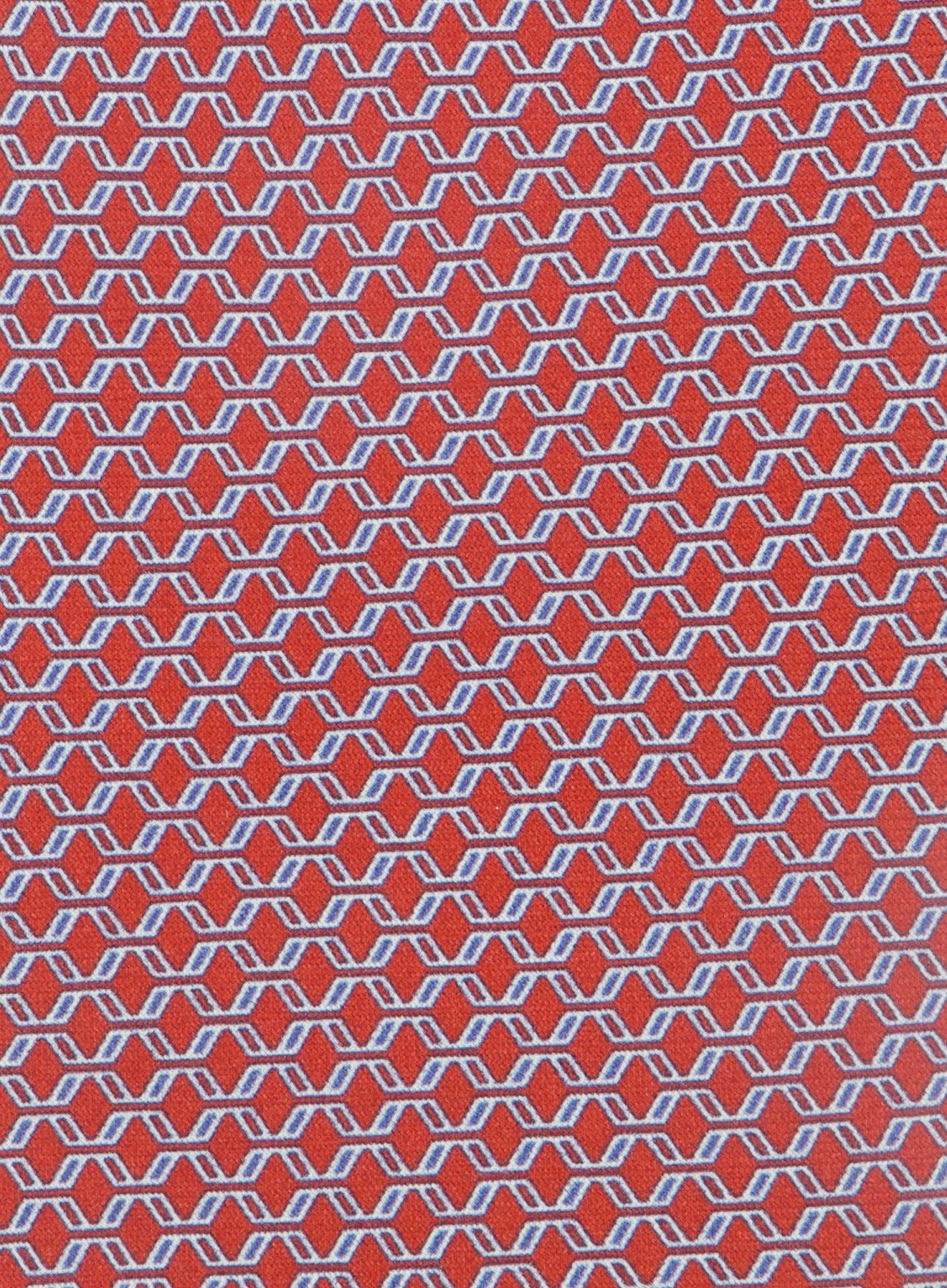 Stropdas met print van zijde | Rood