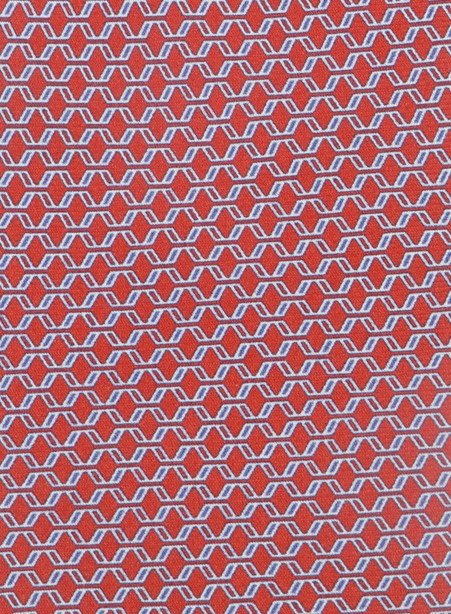 Stropdas met print van zijde | Rood