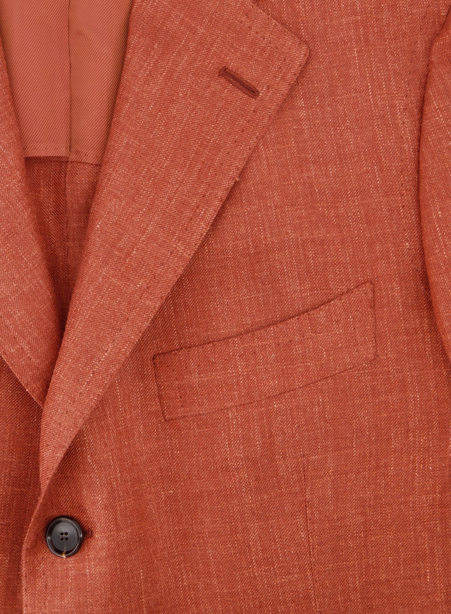 Handgemaakt jasje van cashmere en zijde | FULL_WIDTH | Roest