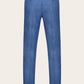 Pantalon van wol, zijde en linnen | Blauw