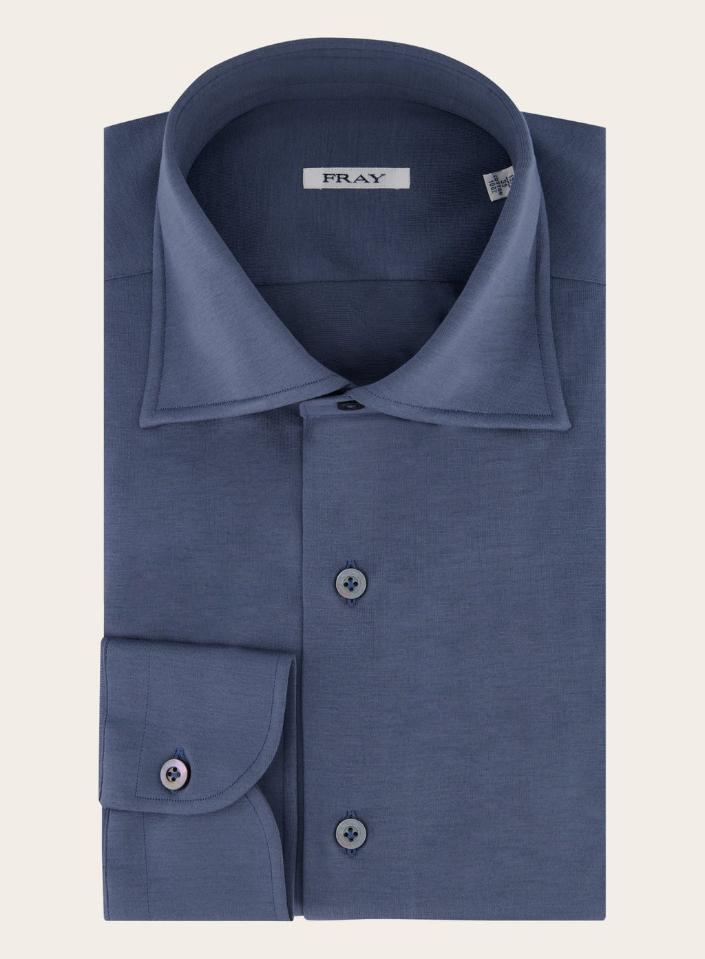 Gabriel overhemd van katoen | BLAUW-GRIJS