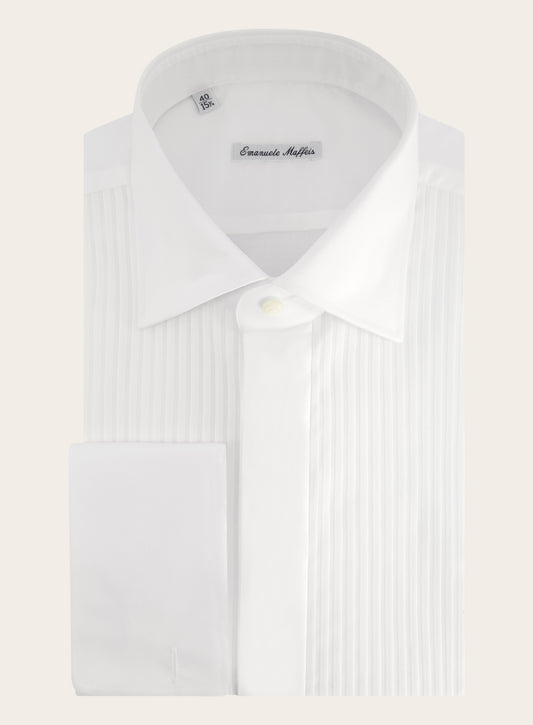 Regular-fit tuxedo shirt